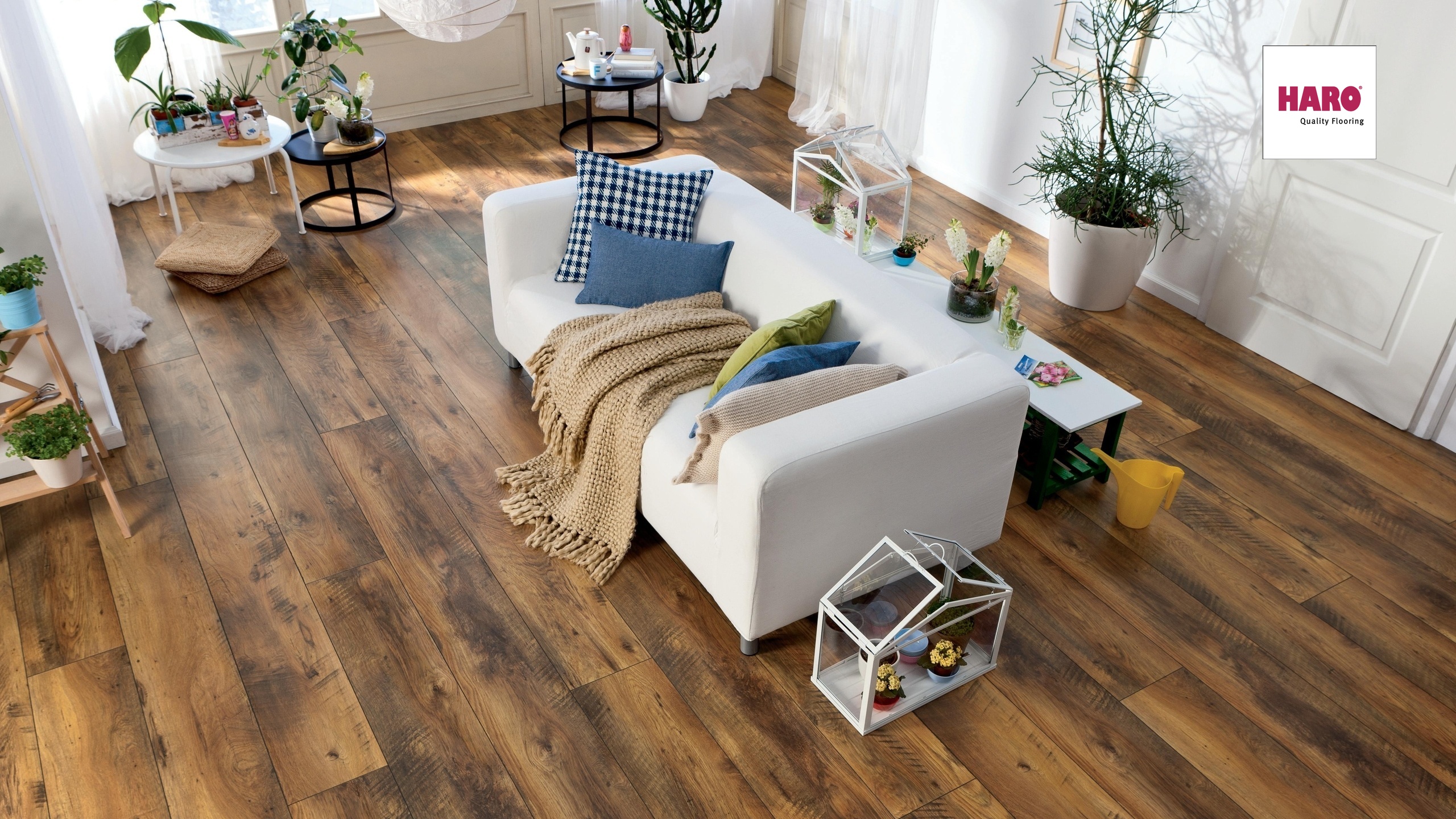HARO Laminat Eiche Altholz strukturiert matt Landhausdiele | Tritty 100 Gran Via | 2.Wahl | 23 m²-4018427325794