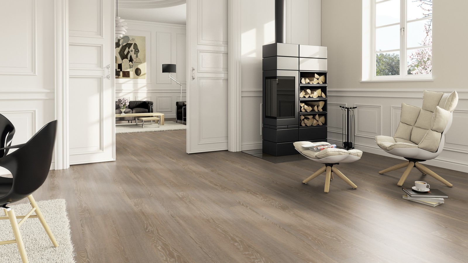 TER HÜRNE Vinylboden Eiche Madrid braun Landhausdiele gebürstet | Bright Choice | 16 m²-4012853119729