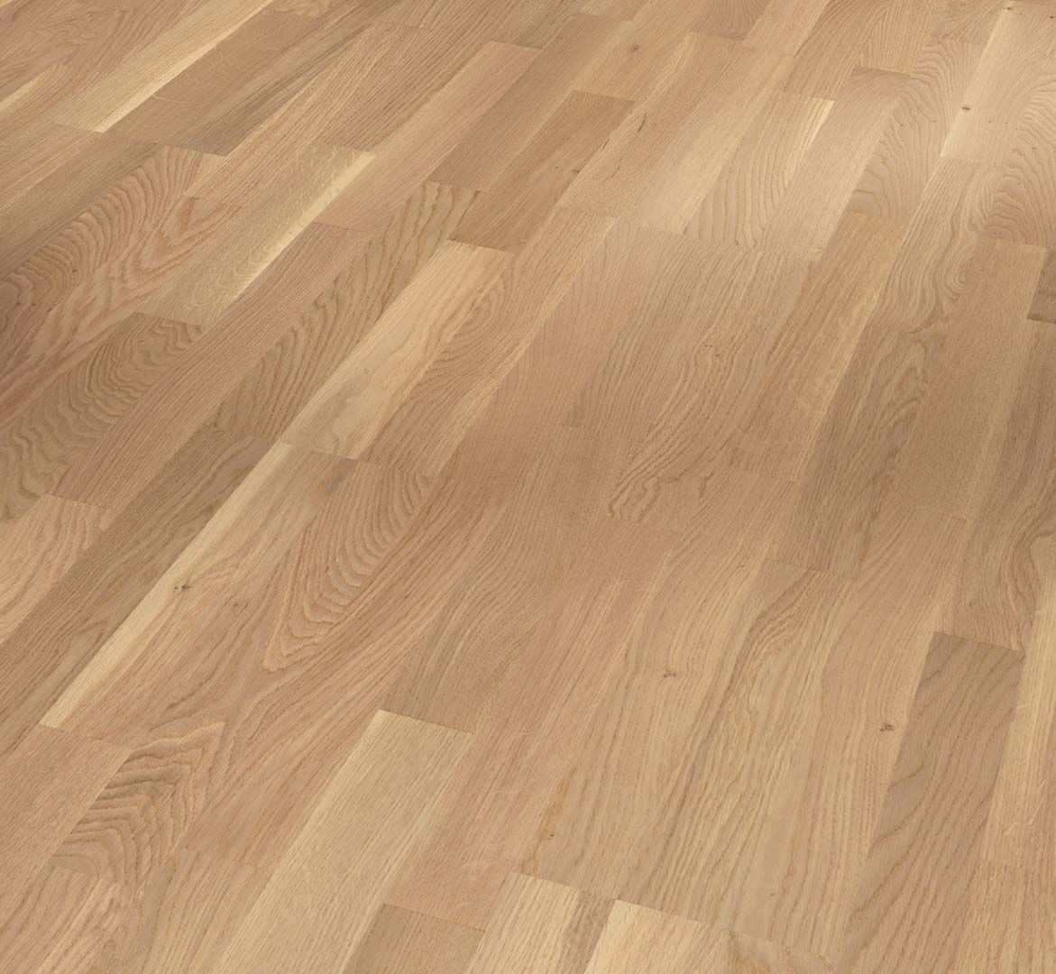 PARADOR Parkett Eiche Pure Schiffsboden 3-Stab lackversiegelt | 2. Wahl-# guenstig bei bodenverkauf.de kaufen PARADOR Parkett Eiche Pure Schiffsboden 3-Stab lackversiegelt | 2. Wahl-#