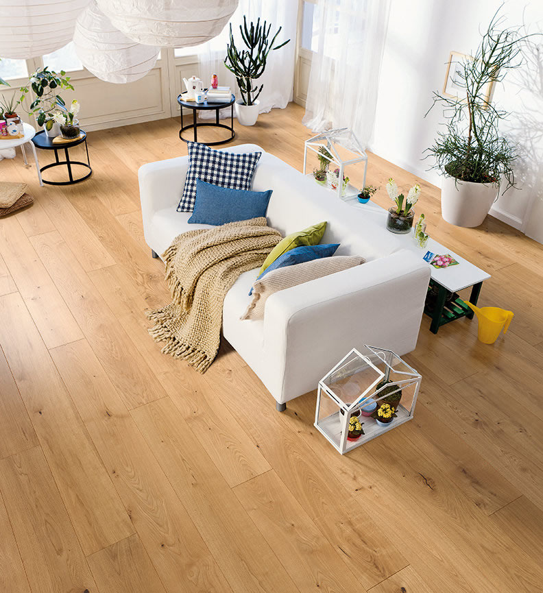 POWER DEKOR Parkett Eiche Landhausdiele unbehandelt 4-seitige Fase | 10 m²-#
