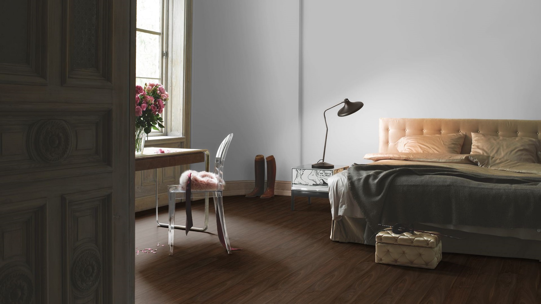 PARADOR Parkett Walnuss Antique Landhausdiele 4-seitige Fase | Trendtime | 22 m²-4014809185420 guenstig bei bodenverkauf.de kaufen PARADOR Parkett Walnuss Antique Landhausdiele 4-seitige Fase | Trendtime | 22 m²-4014809185420