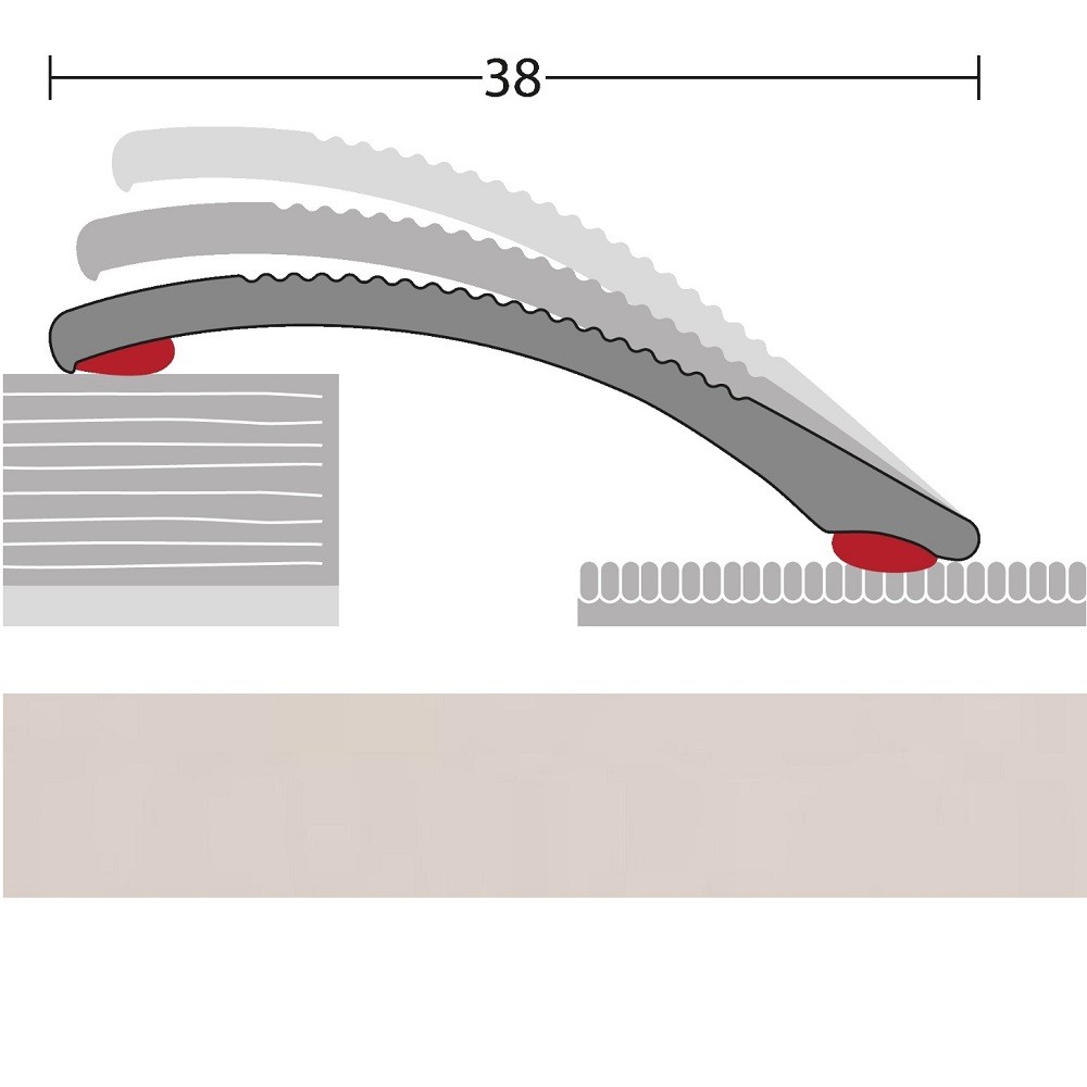 PRINZ Anpassungsprofil selbstklebend Aluminium Silber 100 cm-4012406014716 guenstig bei bodenverkauf.de kaufen PRINZ Anpassungsprofil selbstklebend Aluminium Silber 100 cm-4012406014716