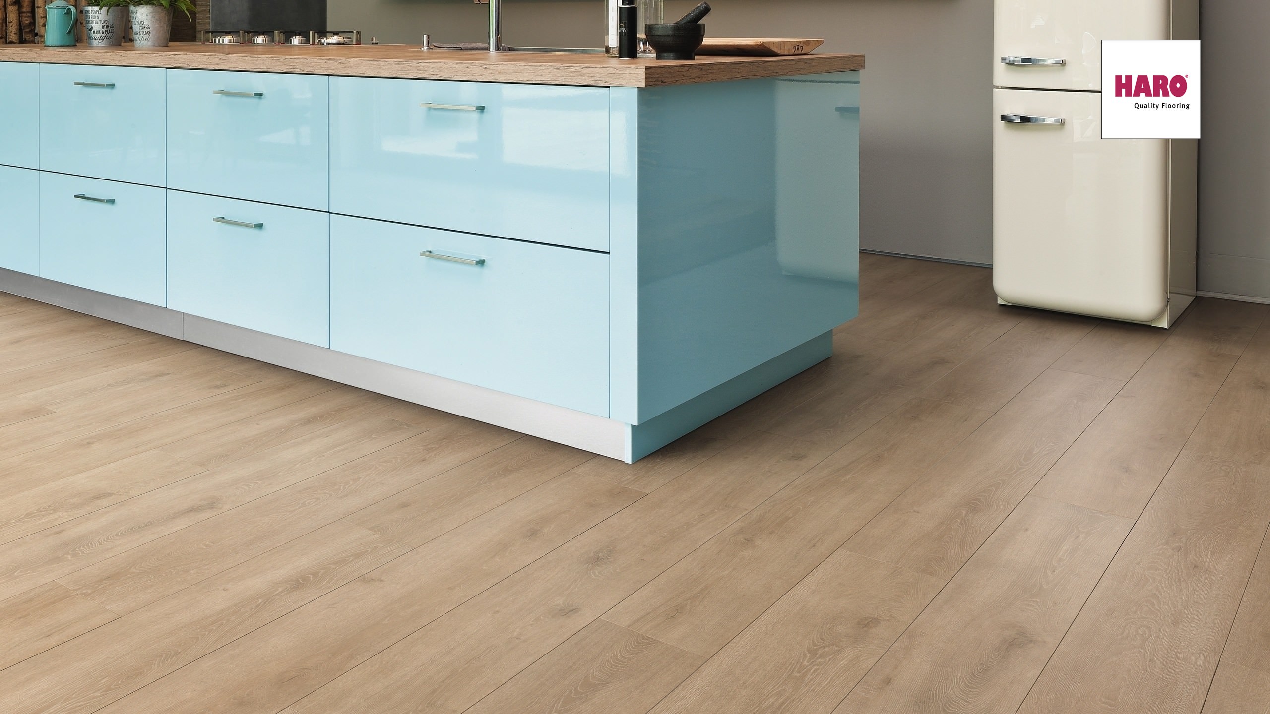 HARO Laminat Eiche Veneto crema authentic Landhausdiele 4V | Tritty 100 Gran Via | 2.Wahl-4018427400255