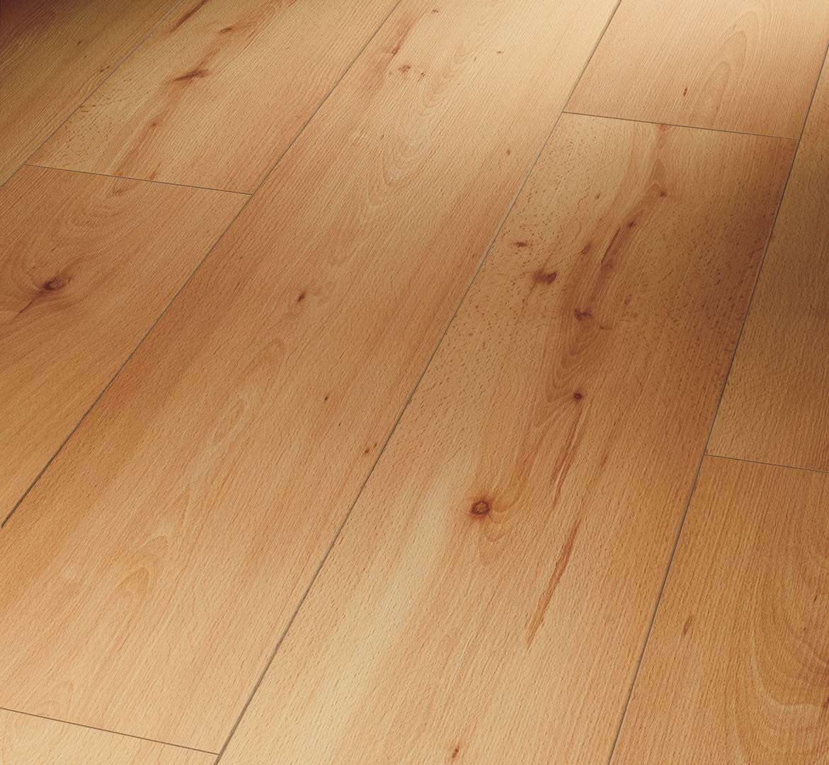 PARADOR Laminat Buche Landhausdiele Holzstruktur  4-seitige V-Fuge | Classic 1050 | 34 m²-4014809153931