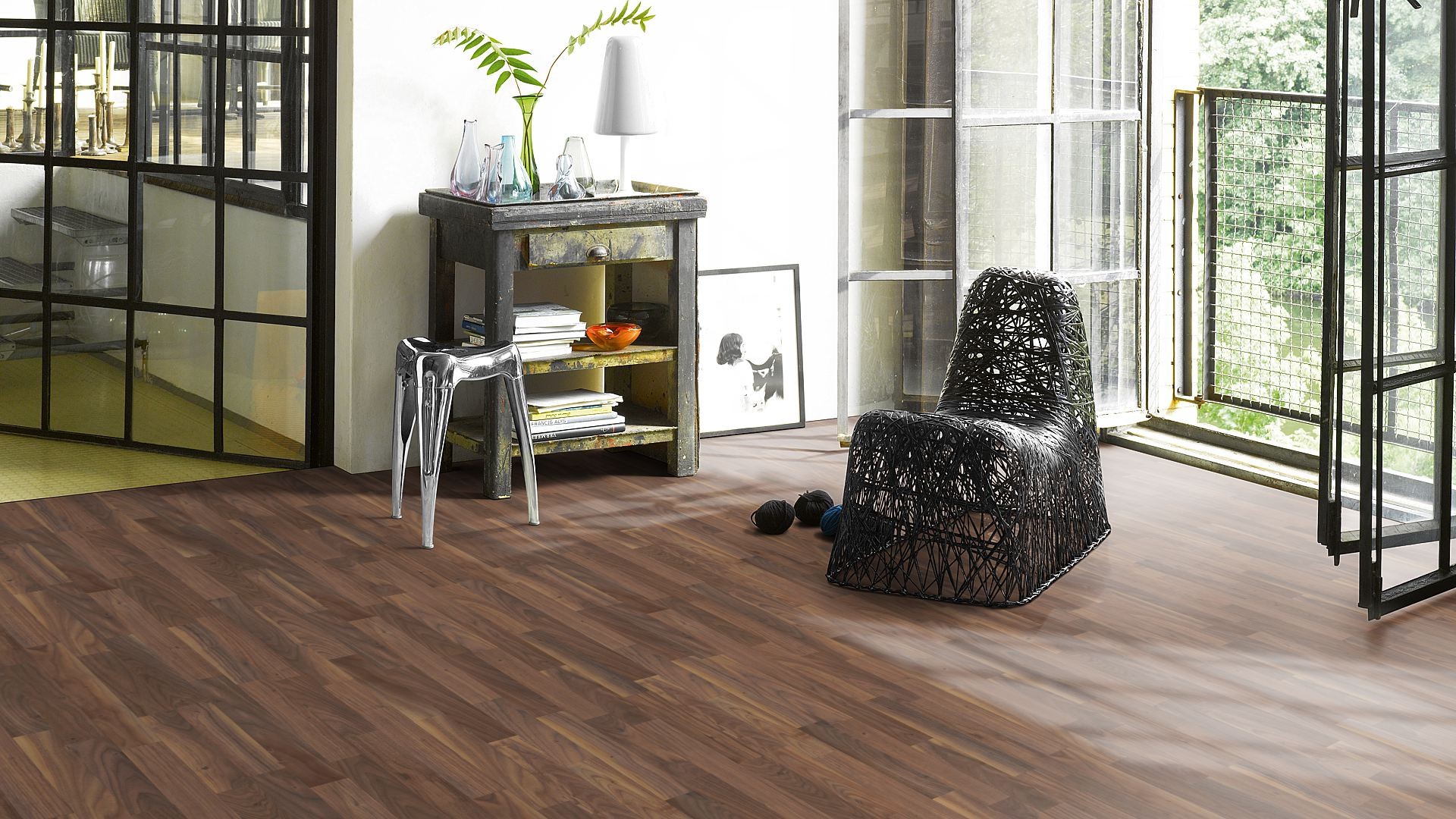 PARADOR Parkett Schwarznuss Schiffsboden 3-Stab naturgeölt | Sonderedition | 35 m²-#