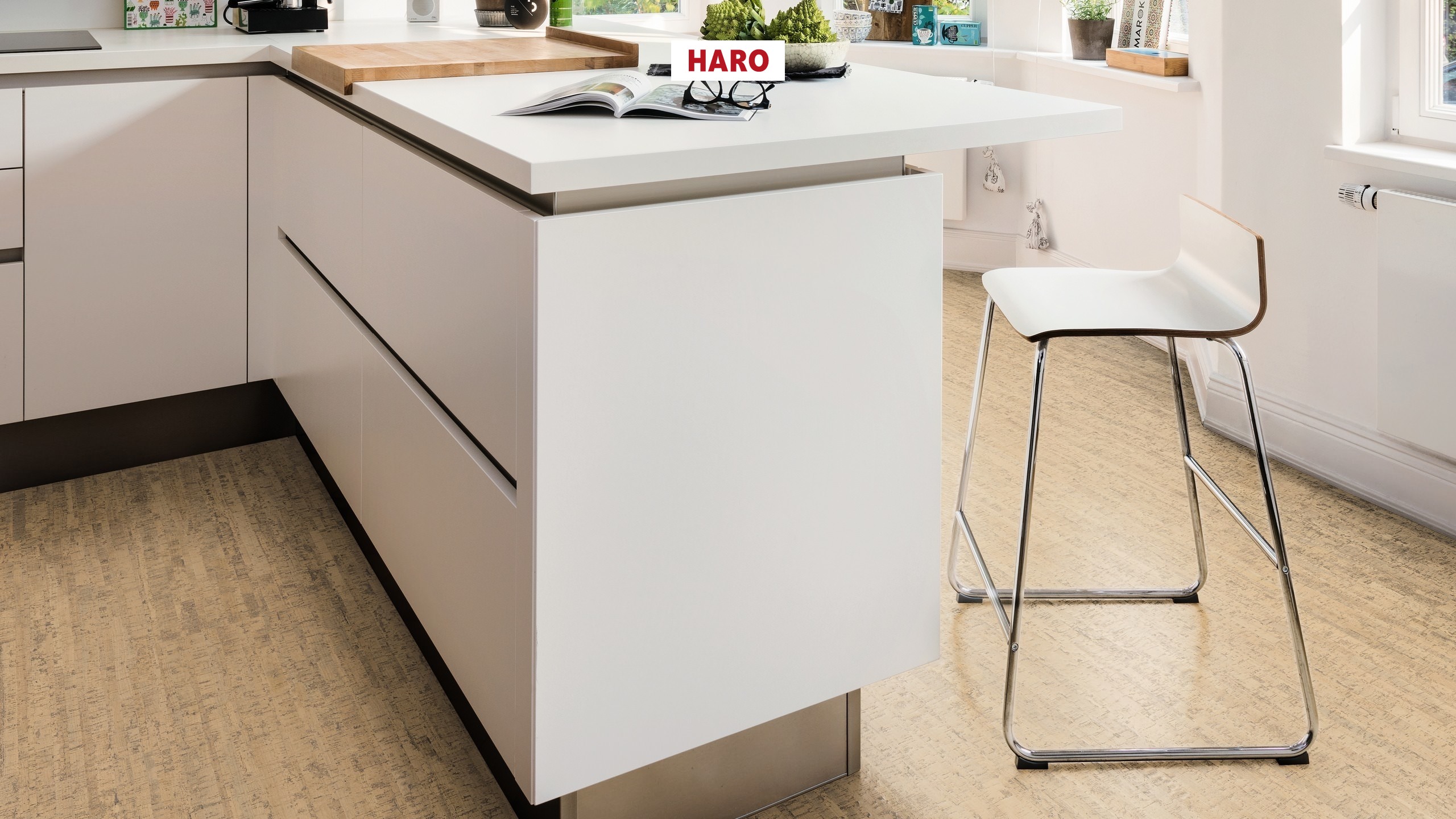 HARO Korkboden Arcos antikweiß permaDur Top Connect | Corkett | 7 m²-4018427467302 HARO Korkboden Arcos antikweiß permaDur Top Connect | Corkett | 7 m²-4018427467302