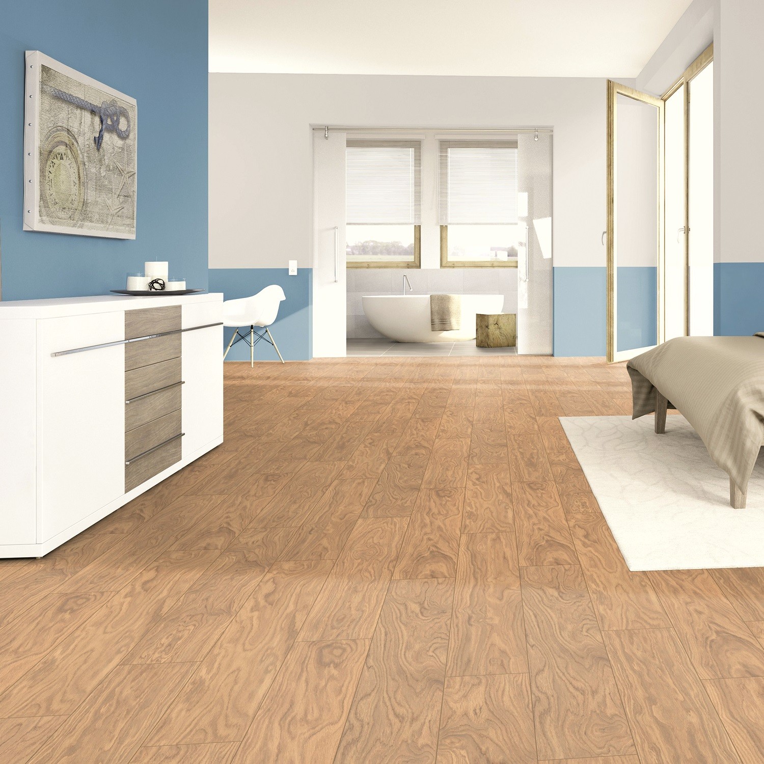 TER HÜRNE Laminat Eiche sandbeige weich geschliffen Landhausdiele | Avatara MultiSense-4012853095405
