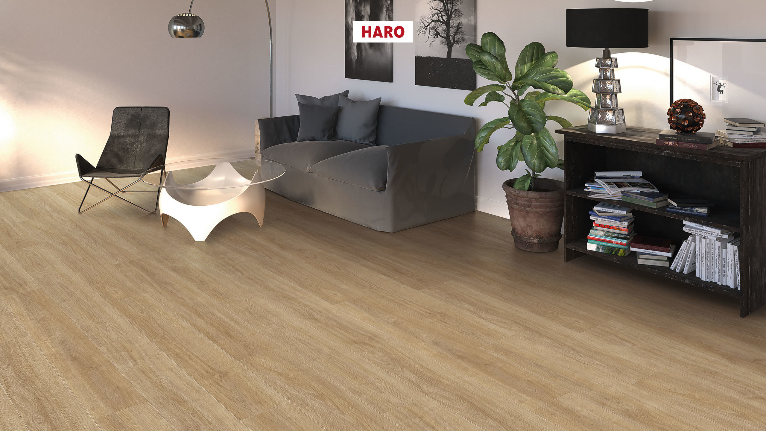 HARO Laminat Eiche Eleganza puro authentic Landhausdiele 4V | Tritty 200 Aqua  | 2.Wahl-4018427475987