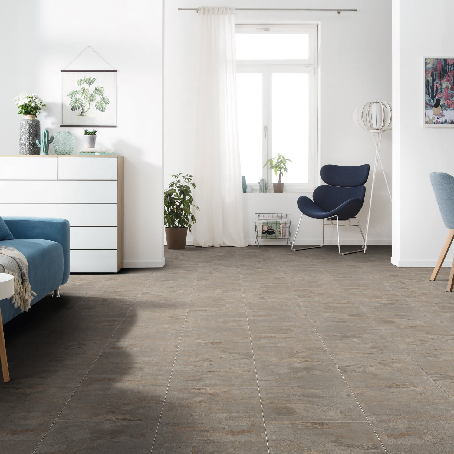 HARO Designboden Piazza 4V Industrial grey Steinstruktur | DISANO Classic Aqua | 2. Wahl | 14 m²-4018427458744