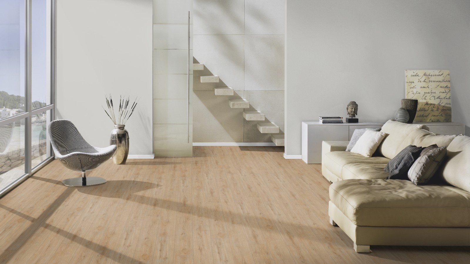 Vinyl Eiche Carmel Oak Struktur Landhausdiele mit V-Fuge | 20 m²-8715359163055 guenstig bei bodenverkauf.de kaufen Vinyl Eiche Carmel Oak Struktur Landhausdiele mit V-Fuge | 20 m²-8715359163055