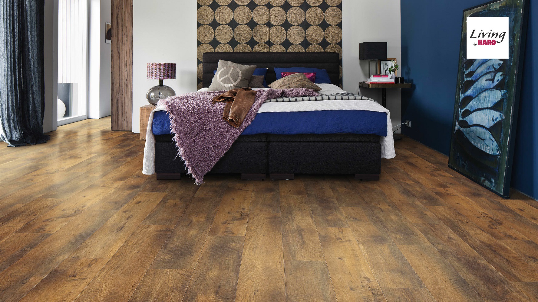 HARO Laminat Eiche Fattoria Landhausdiele 4V strukturiert matt | Living | 7 m²-4018427366728