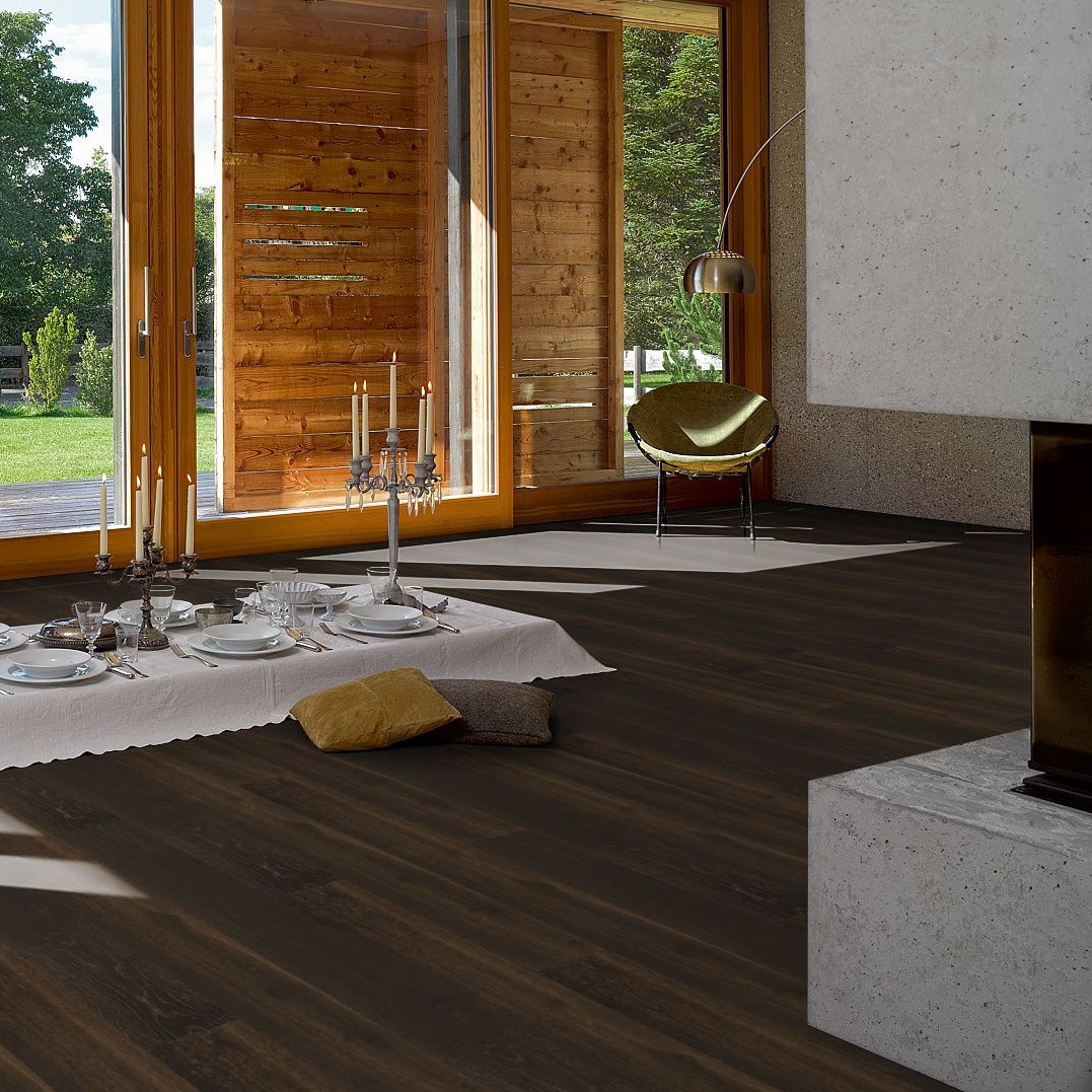 PARADOR Parkett Eiche gebürstet light brown Landhausdiele umlaufende Minifase | Eco Balance | 28 m²-4014809178446