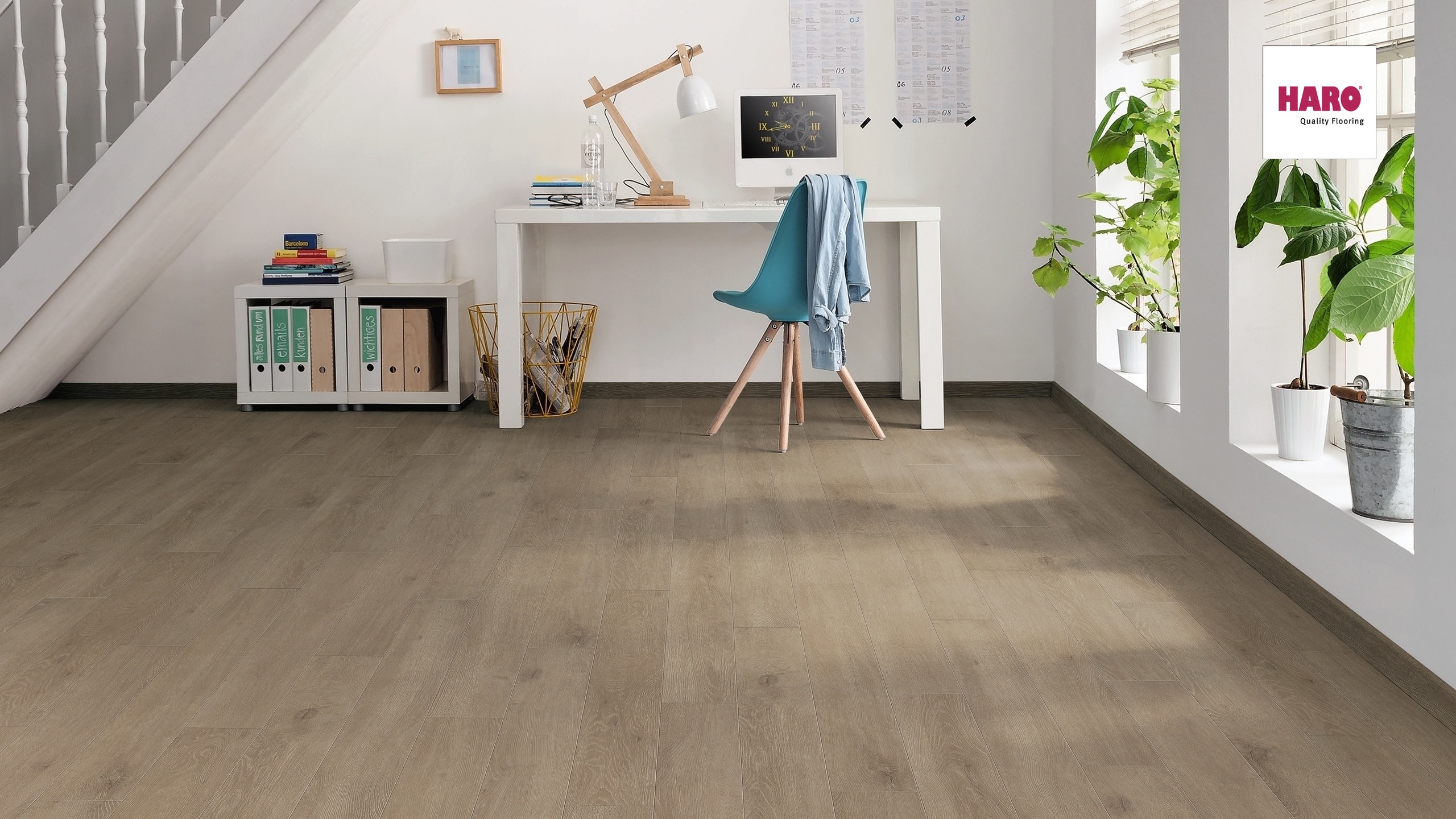HARO Laminat Eiche Veneto crema Landhausdiele 4V | Tritty 100 Loft | 2.Wahl | 31 m²-4018427448110