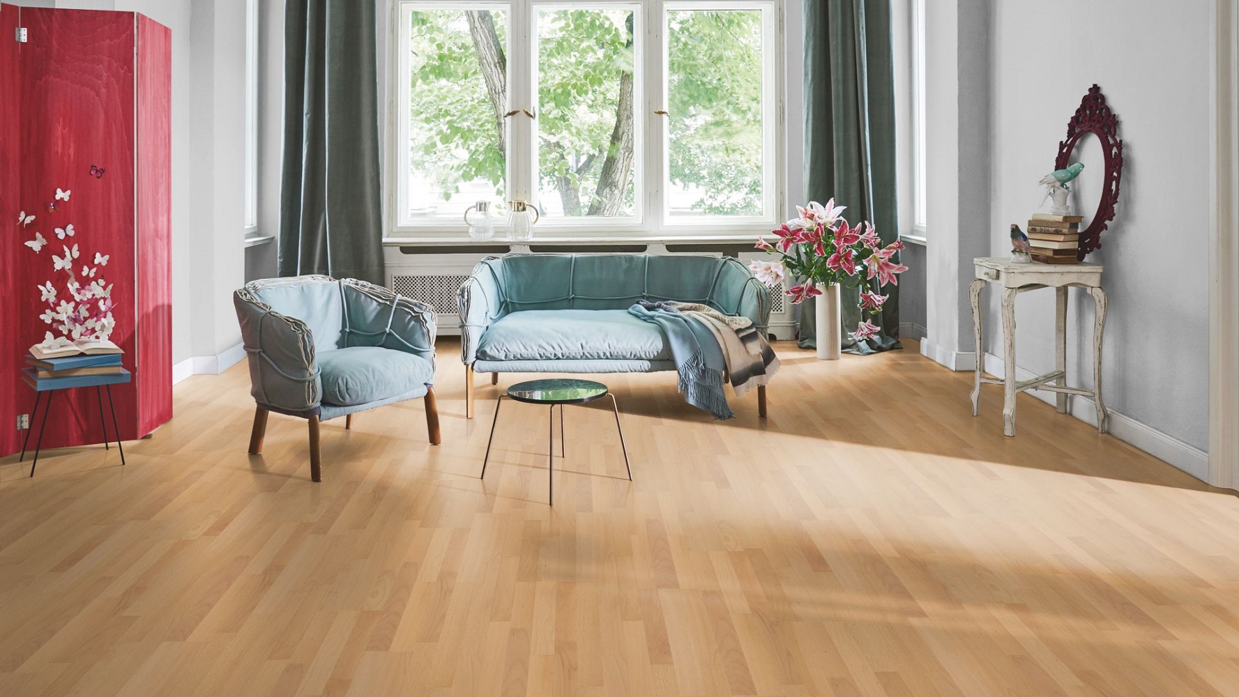 PARADOR Parkett Buche Natur Schiffsboden 3-Stab lackversiegelt matt | Classic 3060-4014809162087 guenstig bei bodenverkauf.de kaufen PARADOR Parkett Buche Natur Schiffsboden 3-Stab lackversiegelt matt | Classic 3060-4014809162087