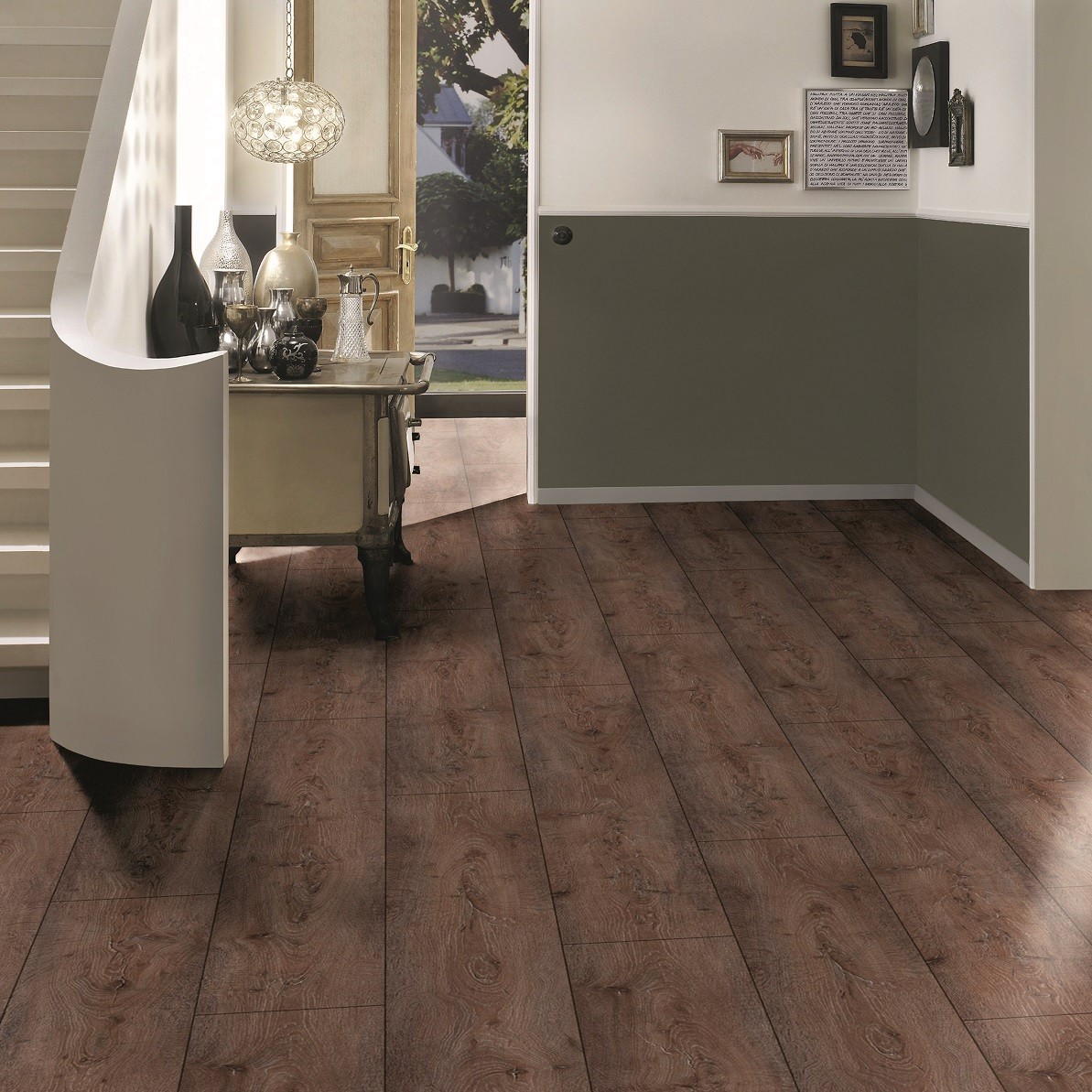 TER HÜRNE Laminat Eiche moorbraun Landhausdiele 4-seitige V-Fuge | Courage Line-4012853095030 guenstig bei bodenverkauf.de kaufen TER HÜRNE Laminat Eiche moorbraun Landhausdiele 4-seitige V-Fuge | Courage Line-4012853095030