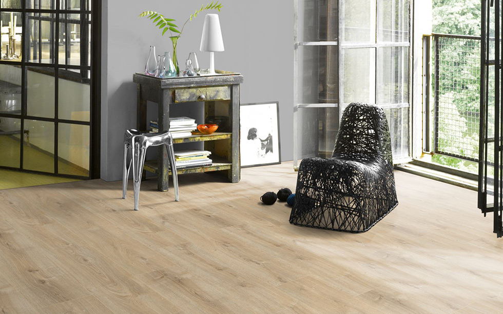 PARADOR Laminat Eiche Nova hell gekälkt Landhausdiele 4-seitige V-Fuge | Basic 600 XS | 2. Wahl-4014809233558