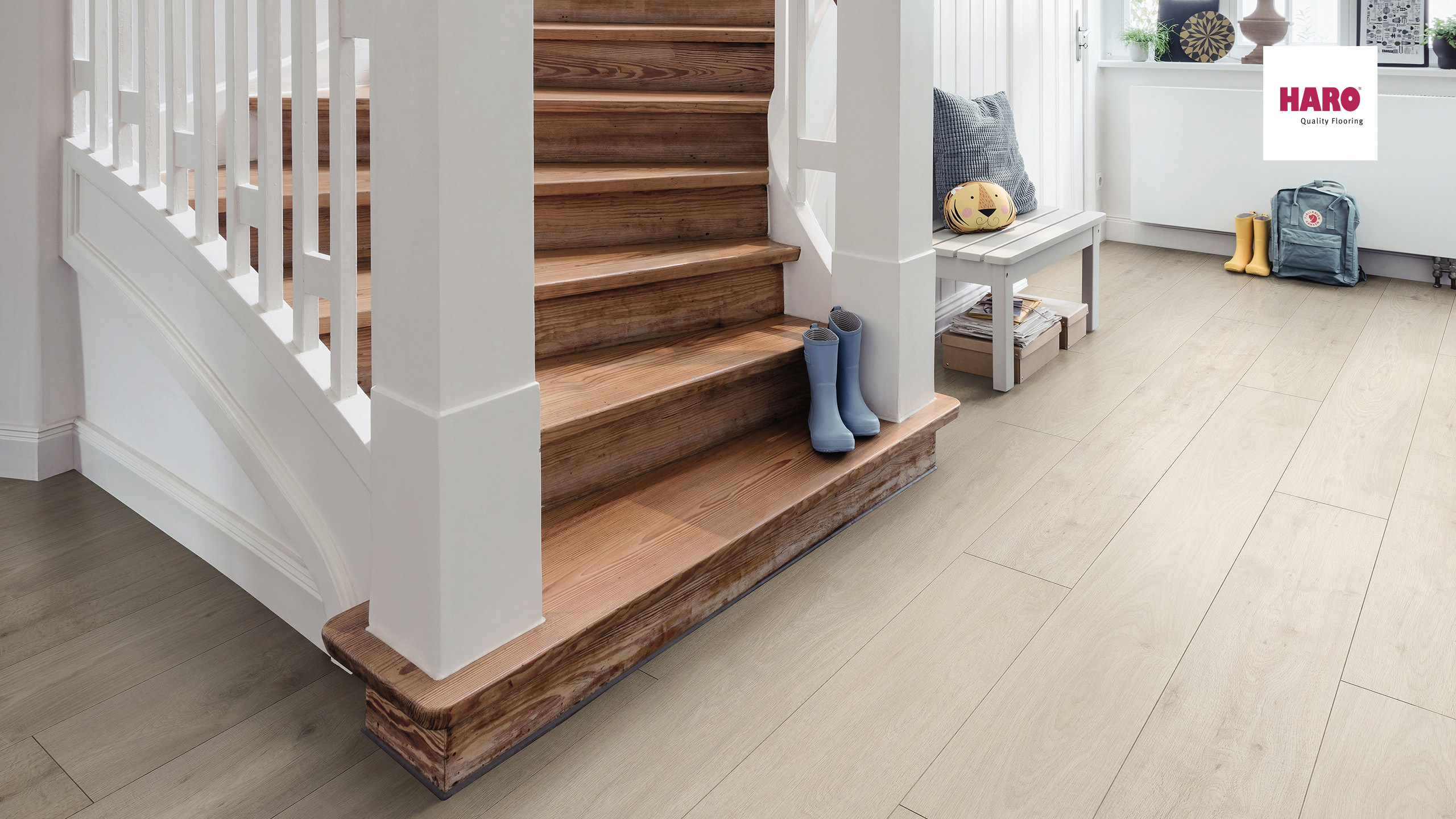 HARO Laminat Eiche Sicilia weiß Landhausdiele 4V | Tritty 200 Aqua Gran Via | 2.Wahl | 10,5 m²-4018427426941