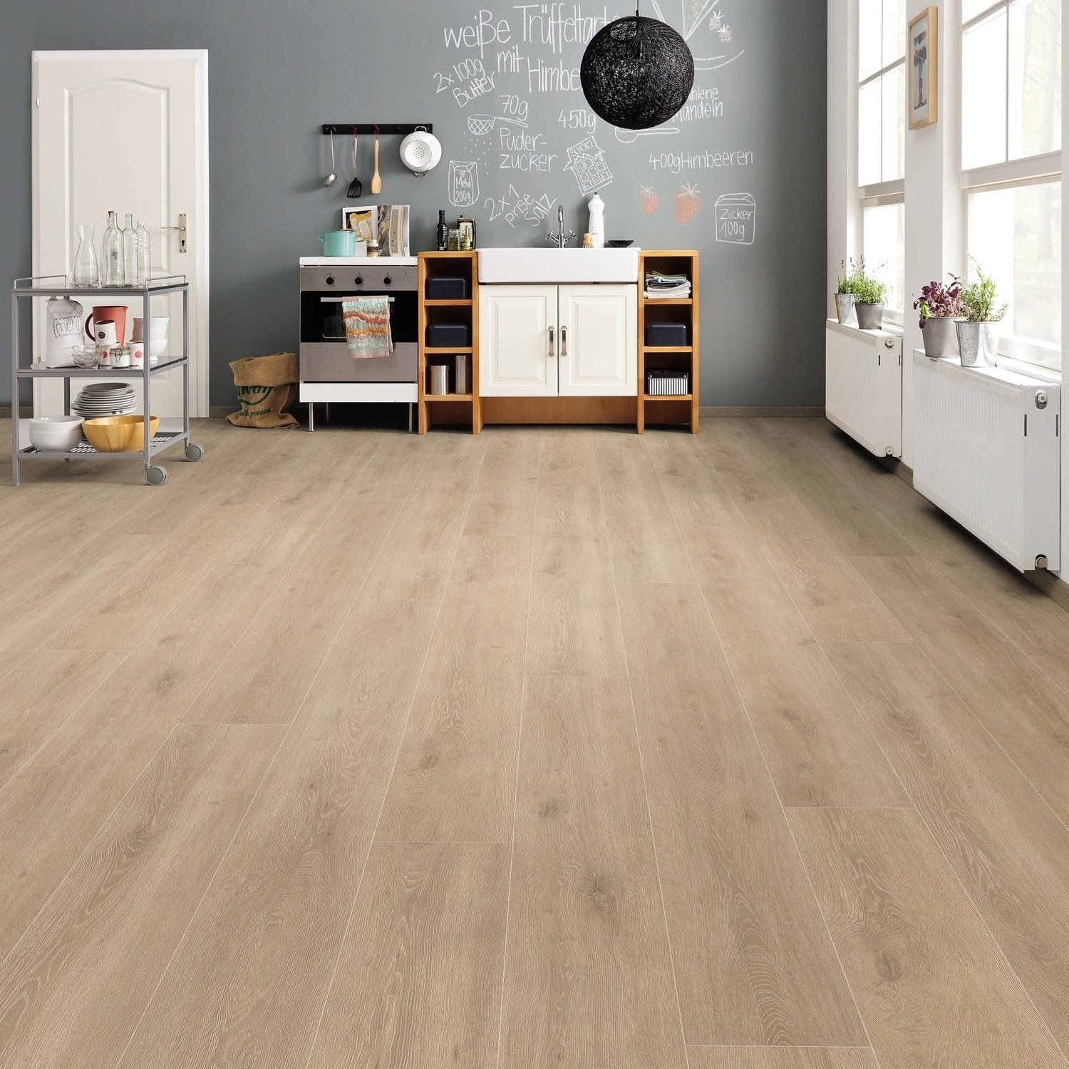 HARO Laminat Eiche Veneto crema Landhausdiele 4V | Tritty 100 Gran Via Sonderedition | 18 m²-4018427419011