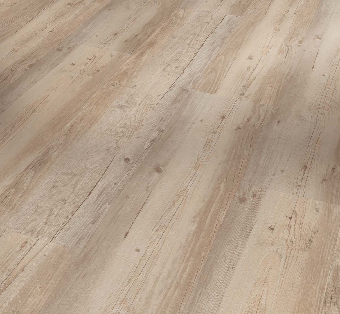 PARADOR Vinylboden Pinie weiß geölt Landhausdiele Sägeraue Struktur | Basic 2.0 | 28 m²-4014809192411