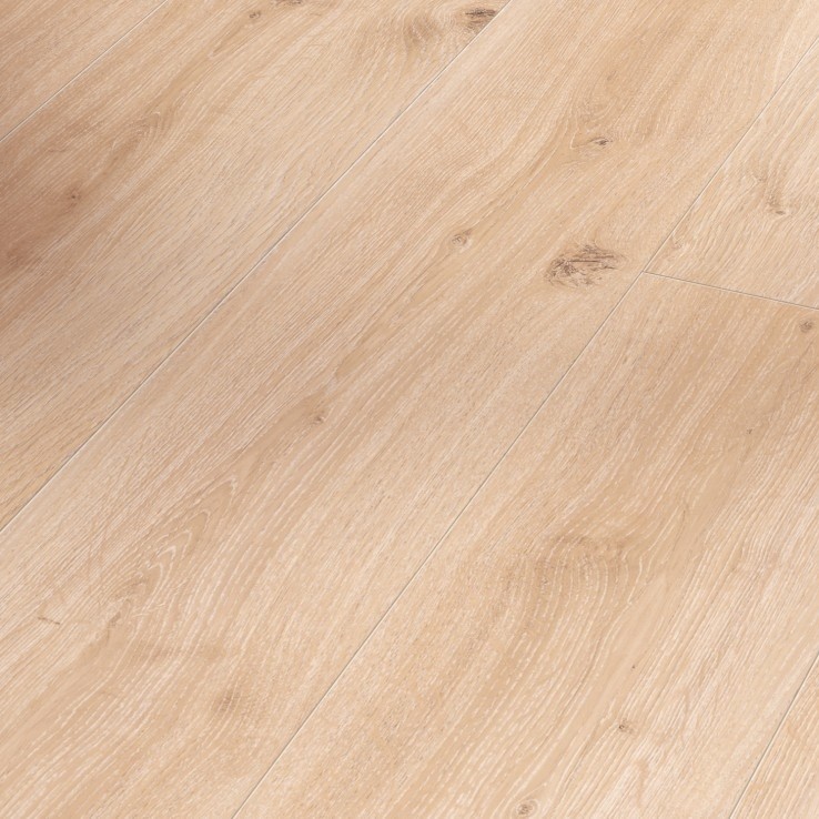 Vinyl Eiche Elegant gekälkt Holzstruktur Landhausdiele mit V-Fuge Eco Balance PUR: 16,0 m²-4014809163589