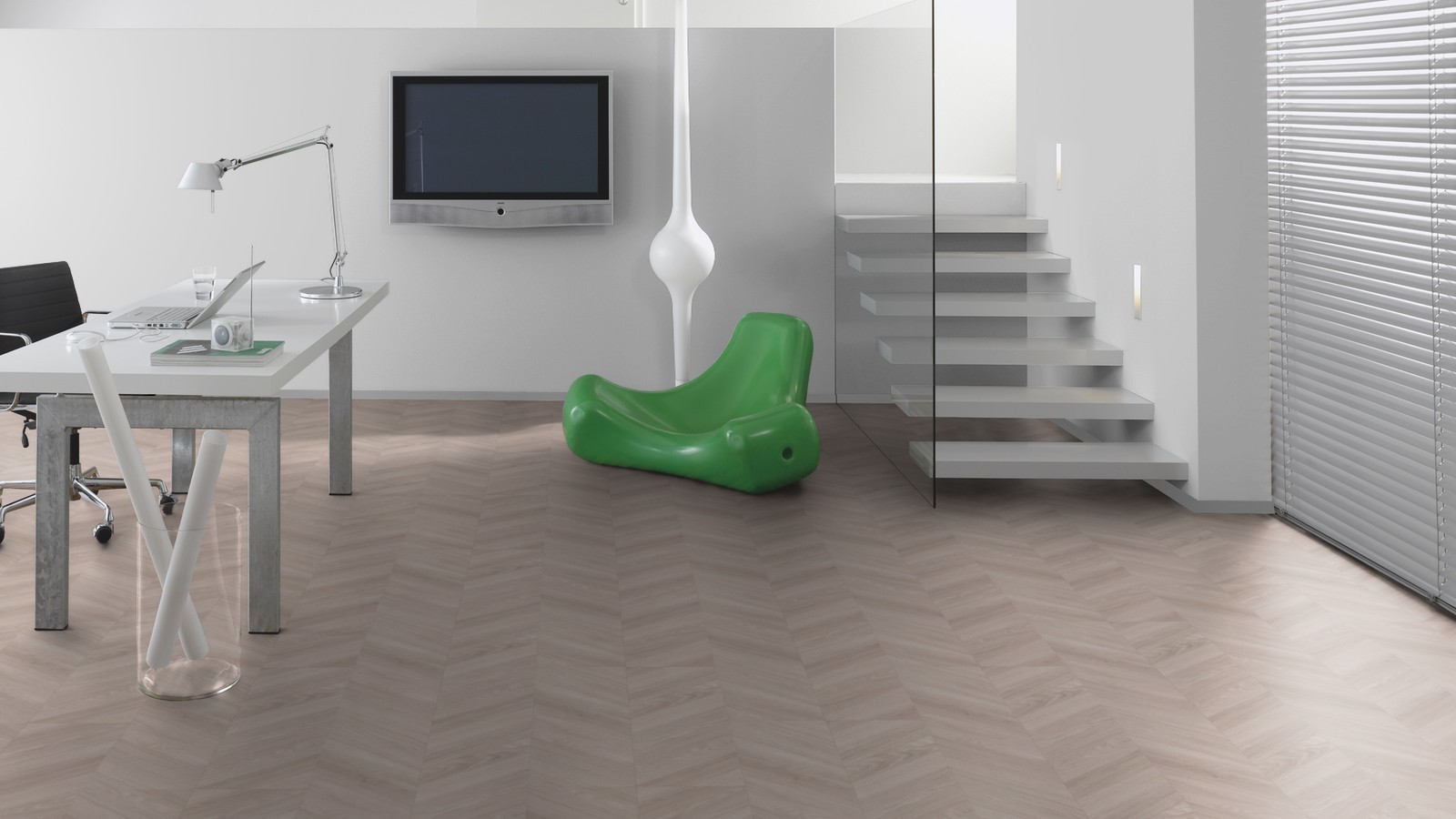 TER HÜRNE Vinylboden Eiche Sofia beige Fischgrät J11 | Stone Choice | 21 m²-4012853128684