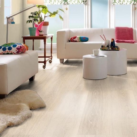 HARO Laminat Eiche weiß gekalkt Landhausdiele | Tritty 100 Gran Via | 2.Wahl-4018427325749