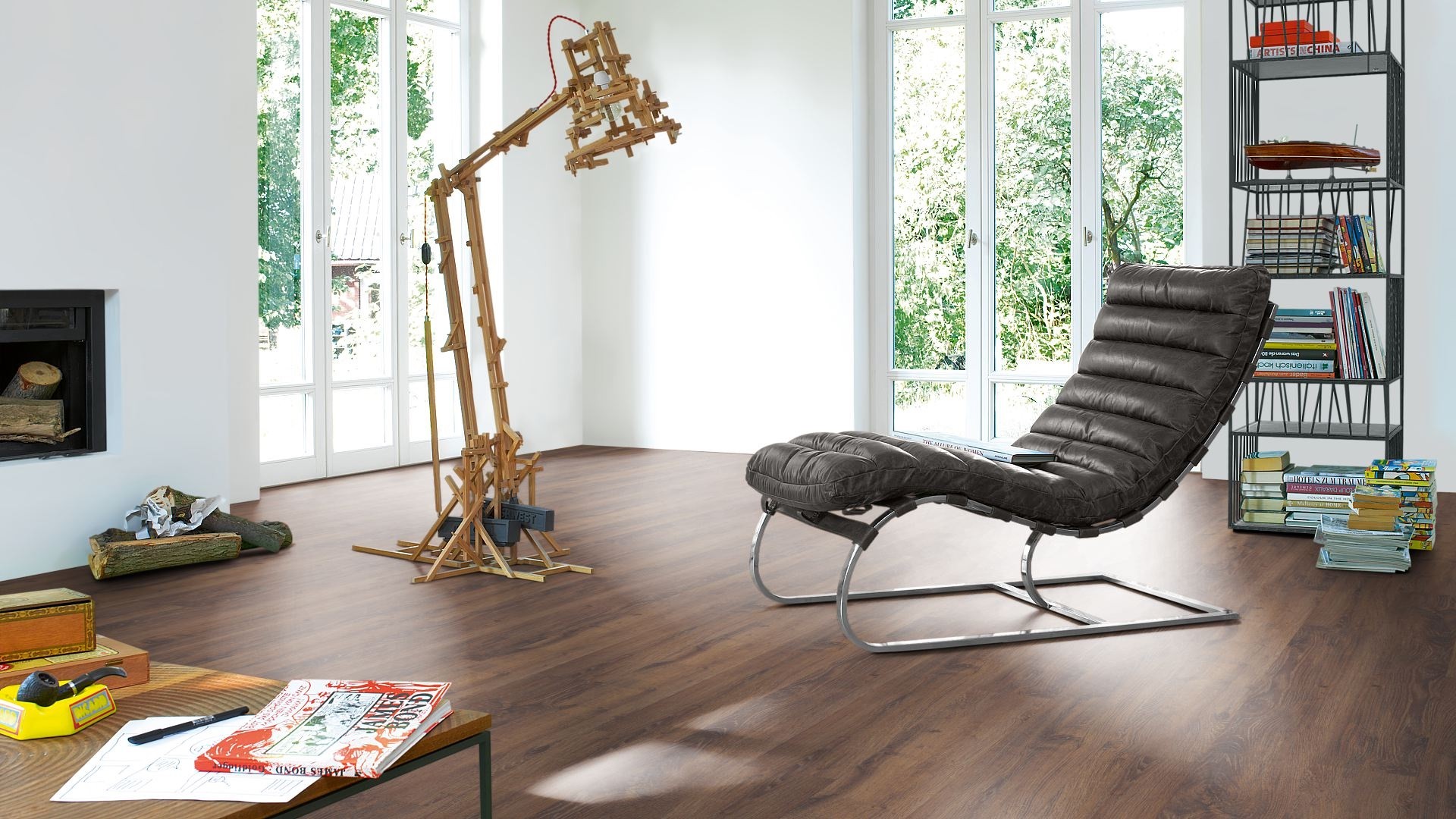 PARADOR Laminat Eiche Colonial Landhausdiele 4-seitige Mini-V-Fuge | Basic 400 | 10 m²-4014809152781