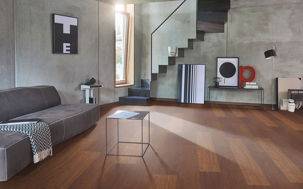 PARADOR Laminat Merbau Landhausdiele Holzstruktur 4-seitige V-Fuge | Classic 1050 | 2. Wahl | 9 m²-4014809153993