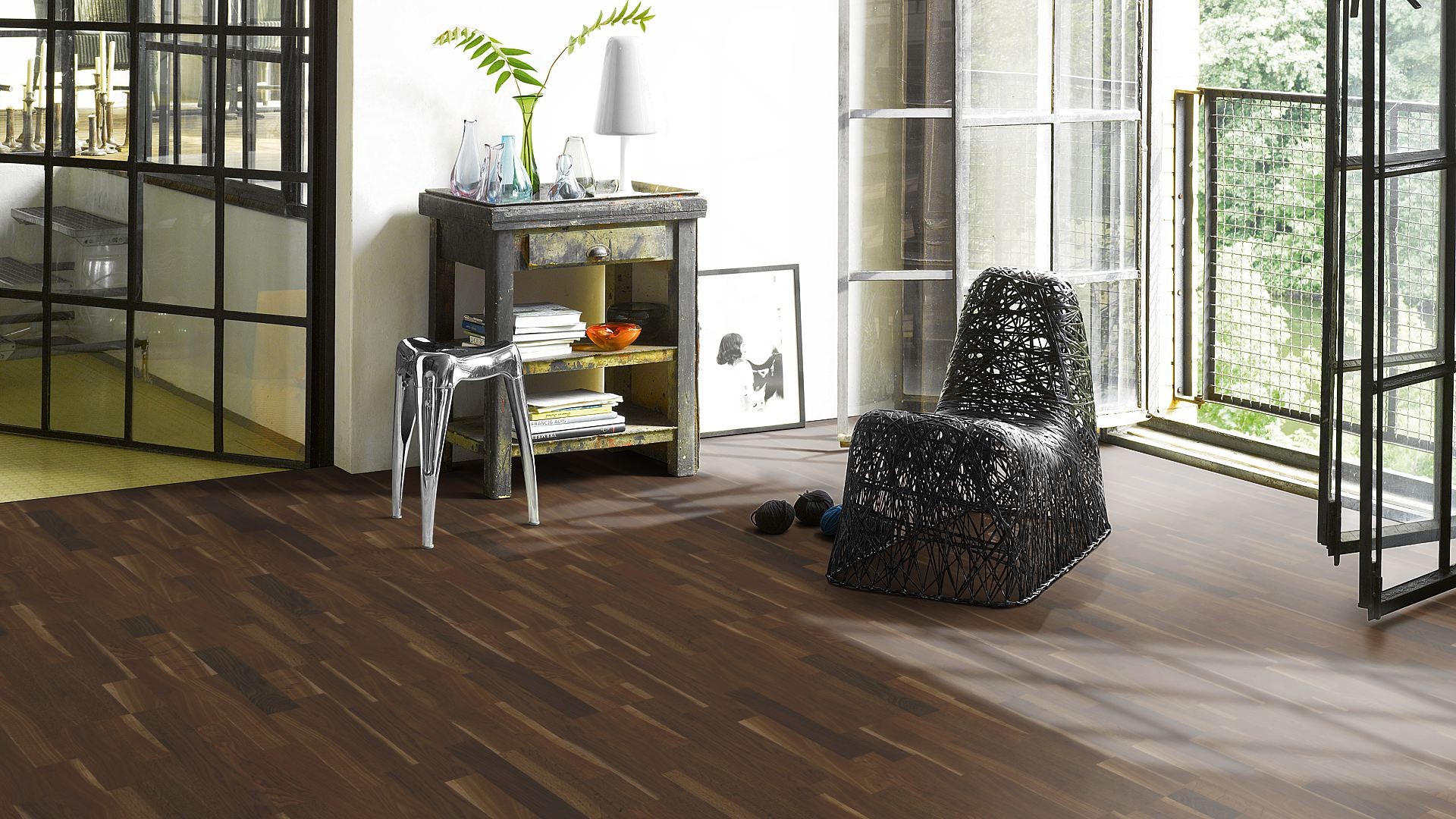 PARADOR Laminat Räuchereiche Schiffsboden 3-Stab Feinholzstruktur | Classic 1060 | 15 m²-4014809154129