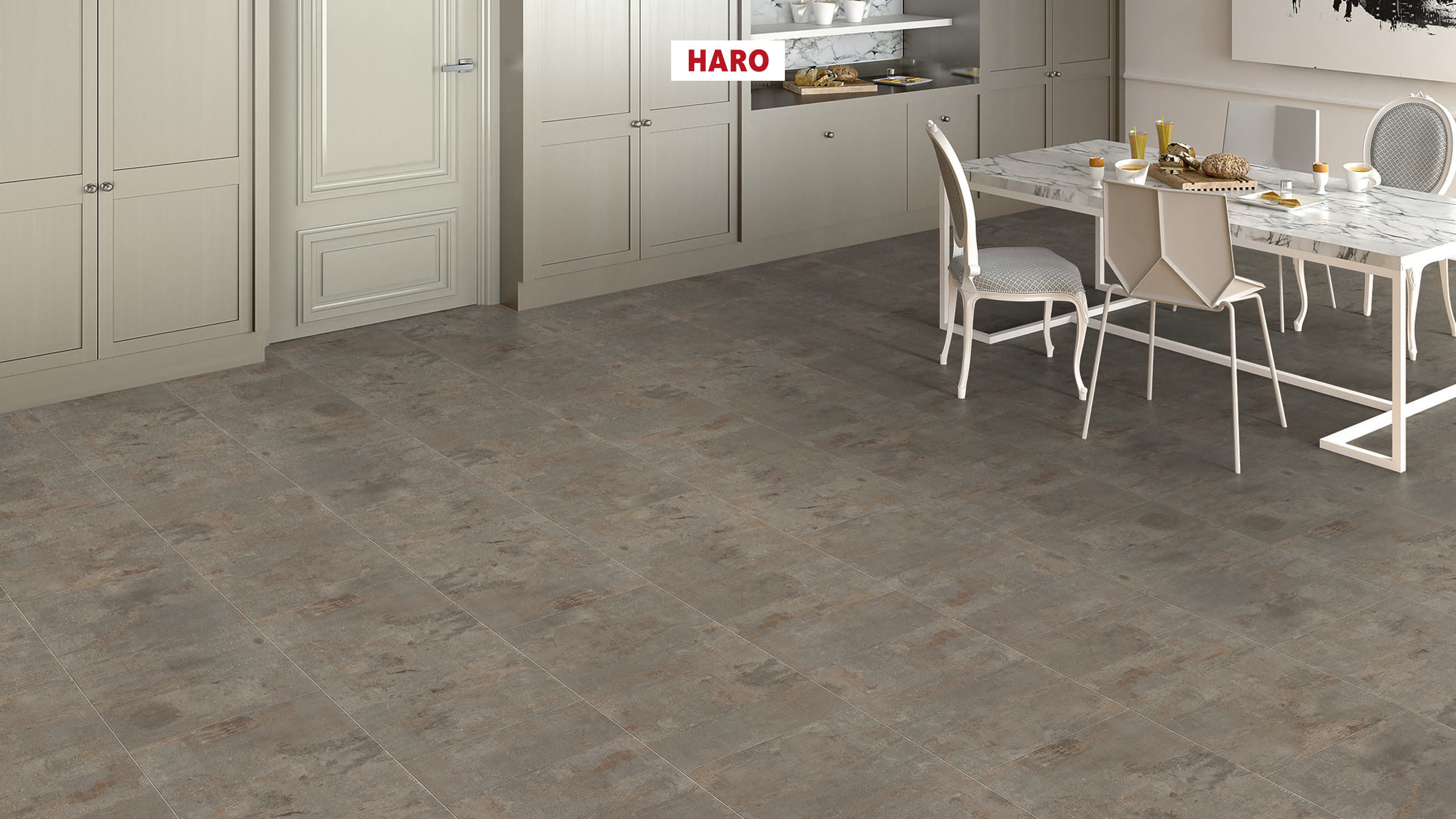 HARO Designboden Piazza 4V Industrial grey Steinstruktur | DISANO Classic Aqua | 2. Wahl | 14 m²-4018427458744