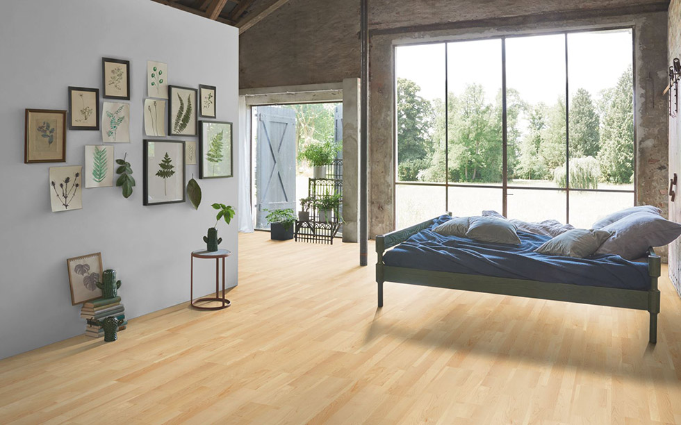 PARADOR Parkett Ahorn kanadisch Natur Schiffsboden 3-Stab lackversiegelt matt | Basic 11-5 | 37 m²-4014809170662