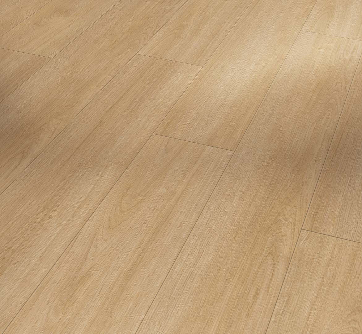 PARADOR Laminat Eiche Prestige natur Landhausdiele Eleganzstruktur 4-seitige V-Fuge | Classic 1050-4014809172420