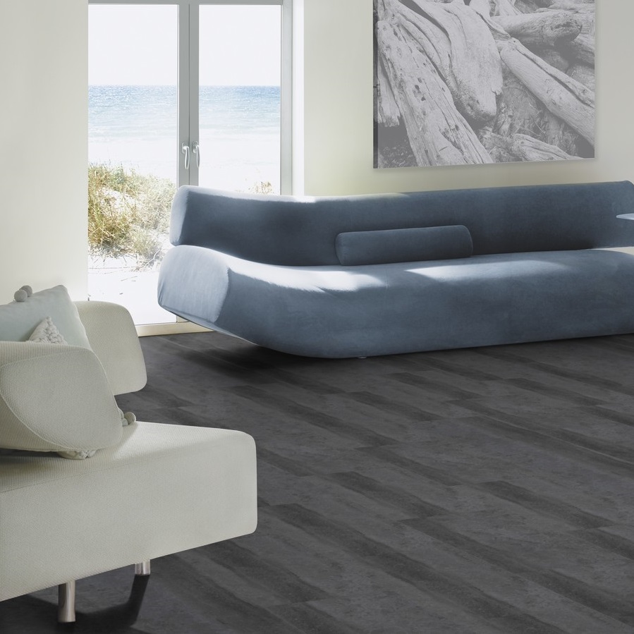 TER HÜRNE Design-Vinylboden Stein Monaco anthrazit J09 | Stone Choice Perform | 13 m²-4012853141270