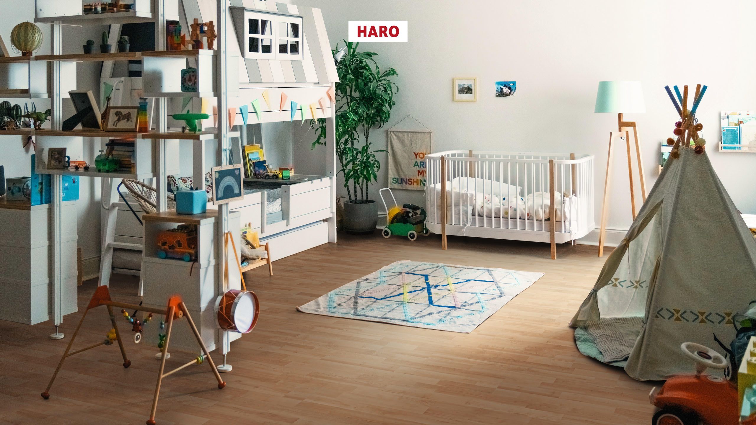 HARO Laminat Ahorn Schiffsboden 3-Stab strukturiert matt | Sonderedition NKL 31 | 14 m²-4018427511494