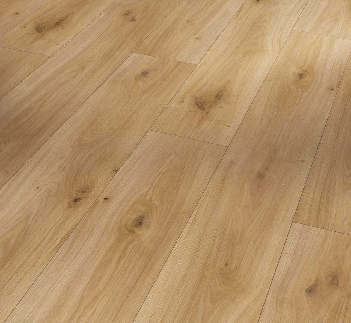 PARADOR Laminat Eiche Horizont natur Seidenmatte Struktur Landhausdiele V-Fuge | Basic 200 M4V-4014809170600