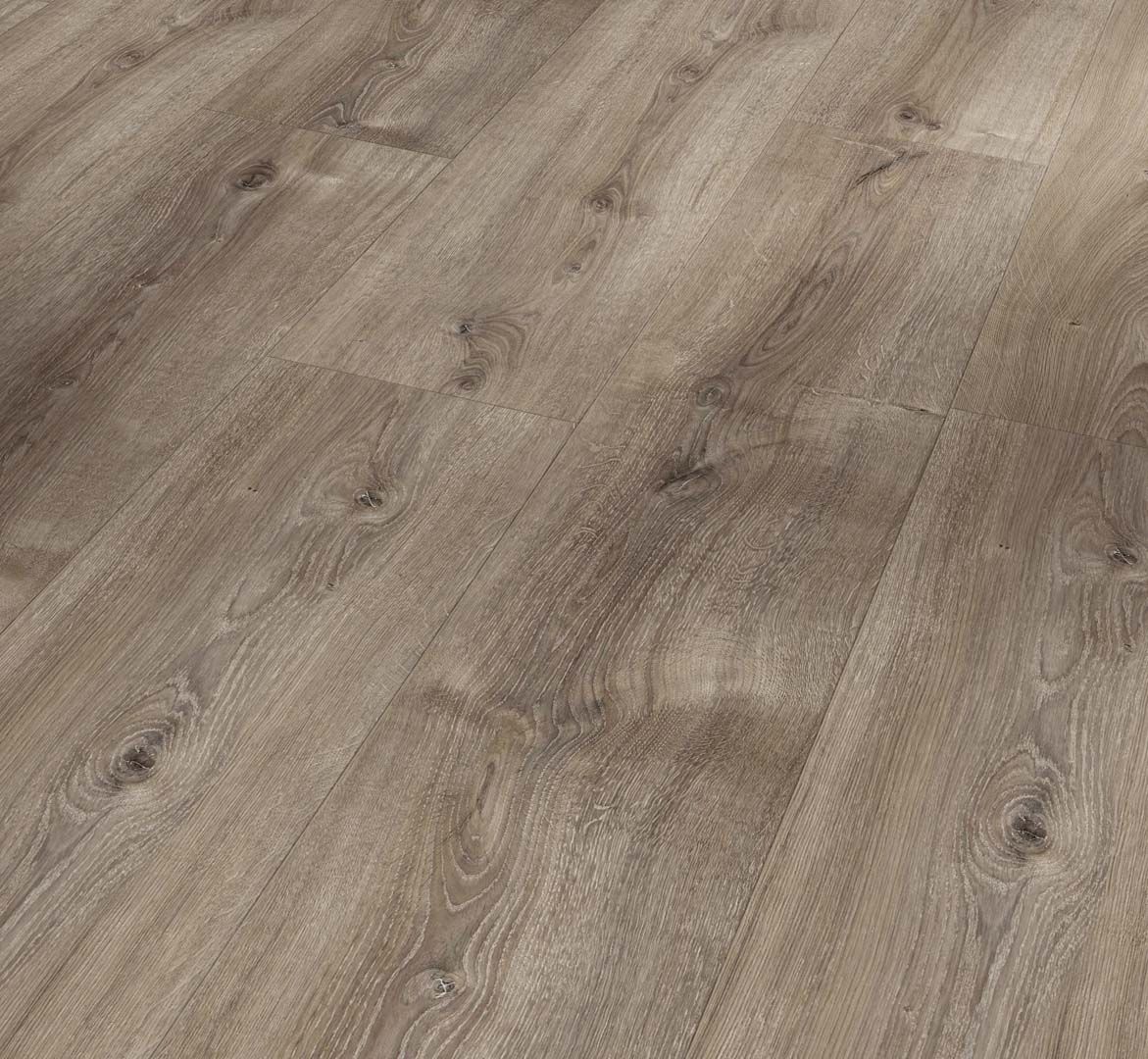 PARADOR Laminat Eiche Valere dunkel gekälkt Landhausdiele 4-seitige V-Fuge | Hydron 600 | 2. Wahl-4014809240556
