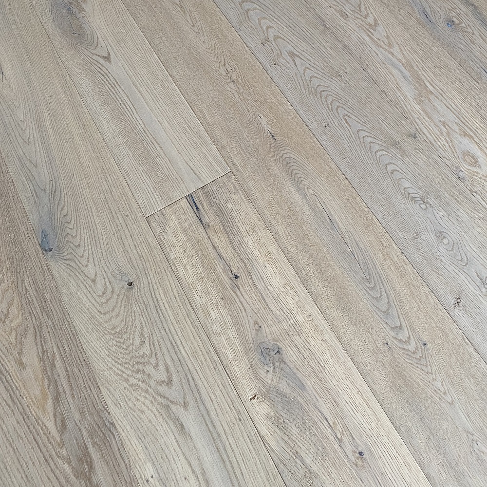TER HÜRNE Parkett Eiche handgehobelt gebürstet Landhausdiele Minifase weiß naturgeölt | 28 m²-#