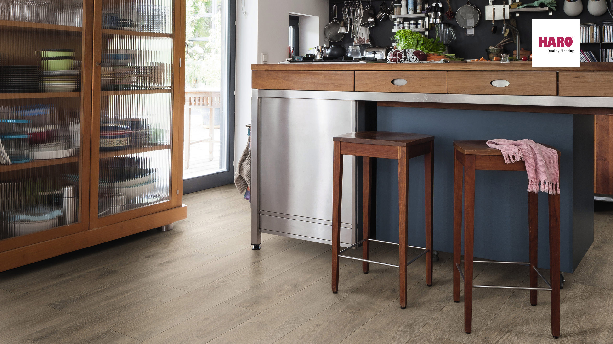HARO Laminat Eiche Veneto mocca Landhausdiele 4V | Tritty 200 Aqua | 2.Wahl | 11,5 m²-4018427426934