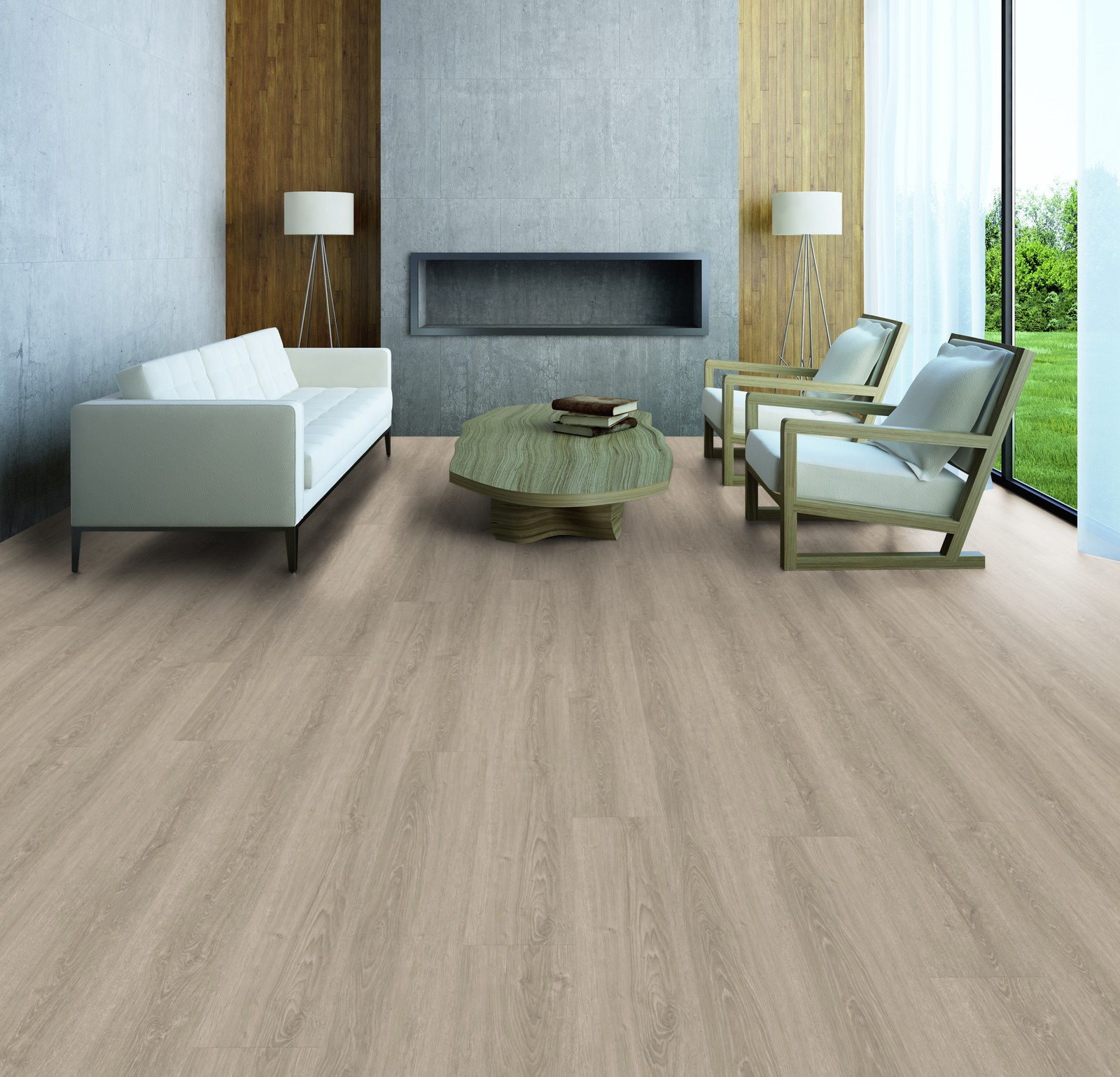 TER HÜRNE Design-Vinylboden Eiche Vilnius grau Lange Landhausdiele F05 | Pure Choice Perform | 27 m²-4012853127587