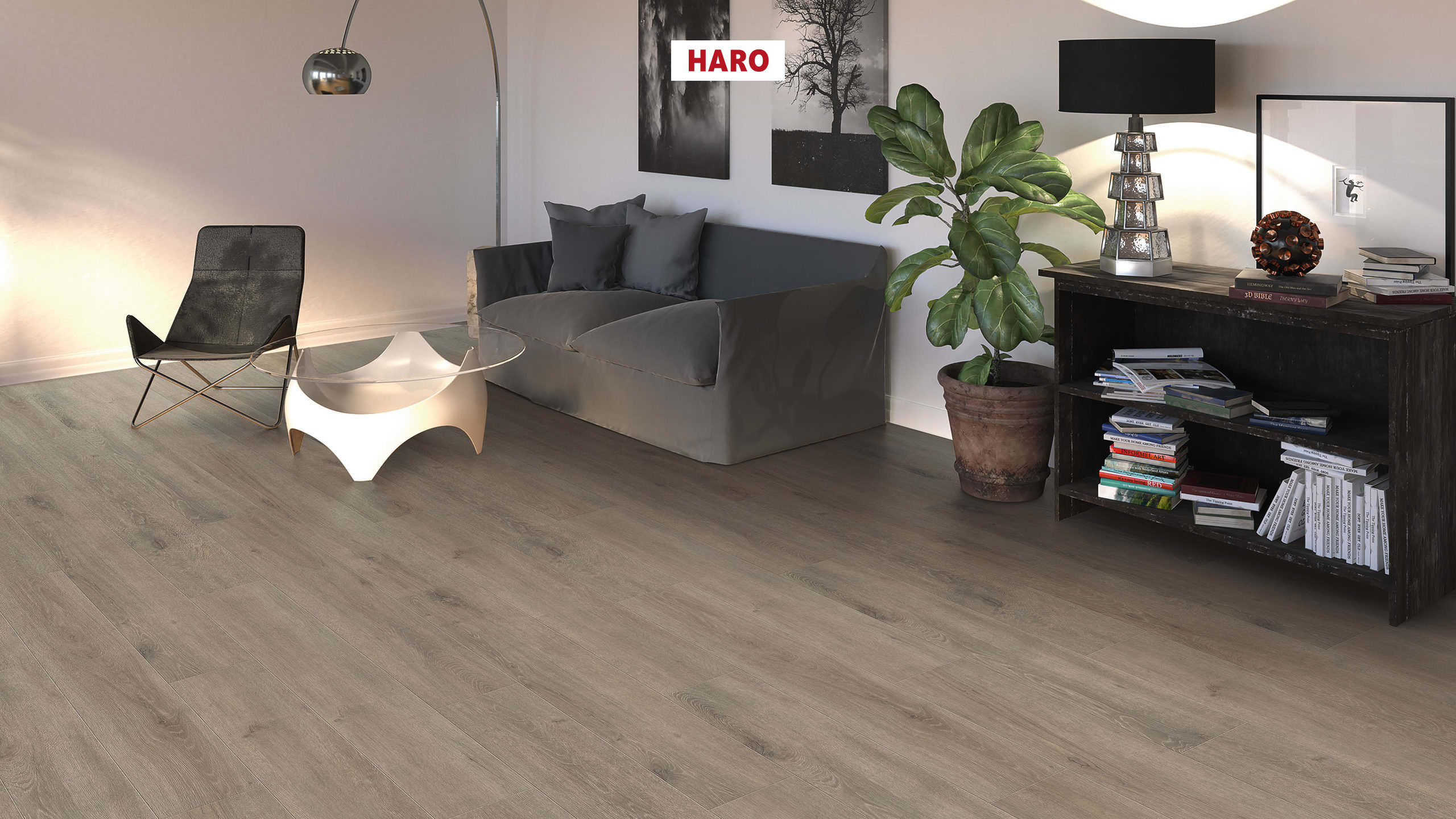 HARO Laminat Eiche Veneto mocca Landhausdiele 4V | Tritty 100 | 2. Wahl-4018427475833