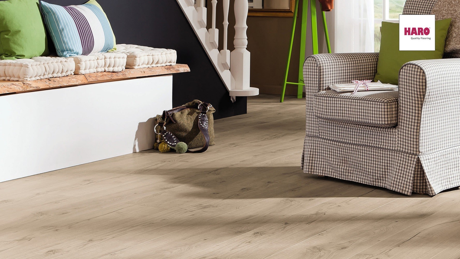 HARO Laminat Alpineiche grau authentic matt Landhausdiele 4V | Tritty 100 Gran Via | 2.Wahl | 10,5 m-4018427325787