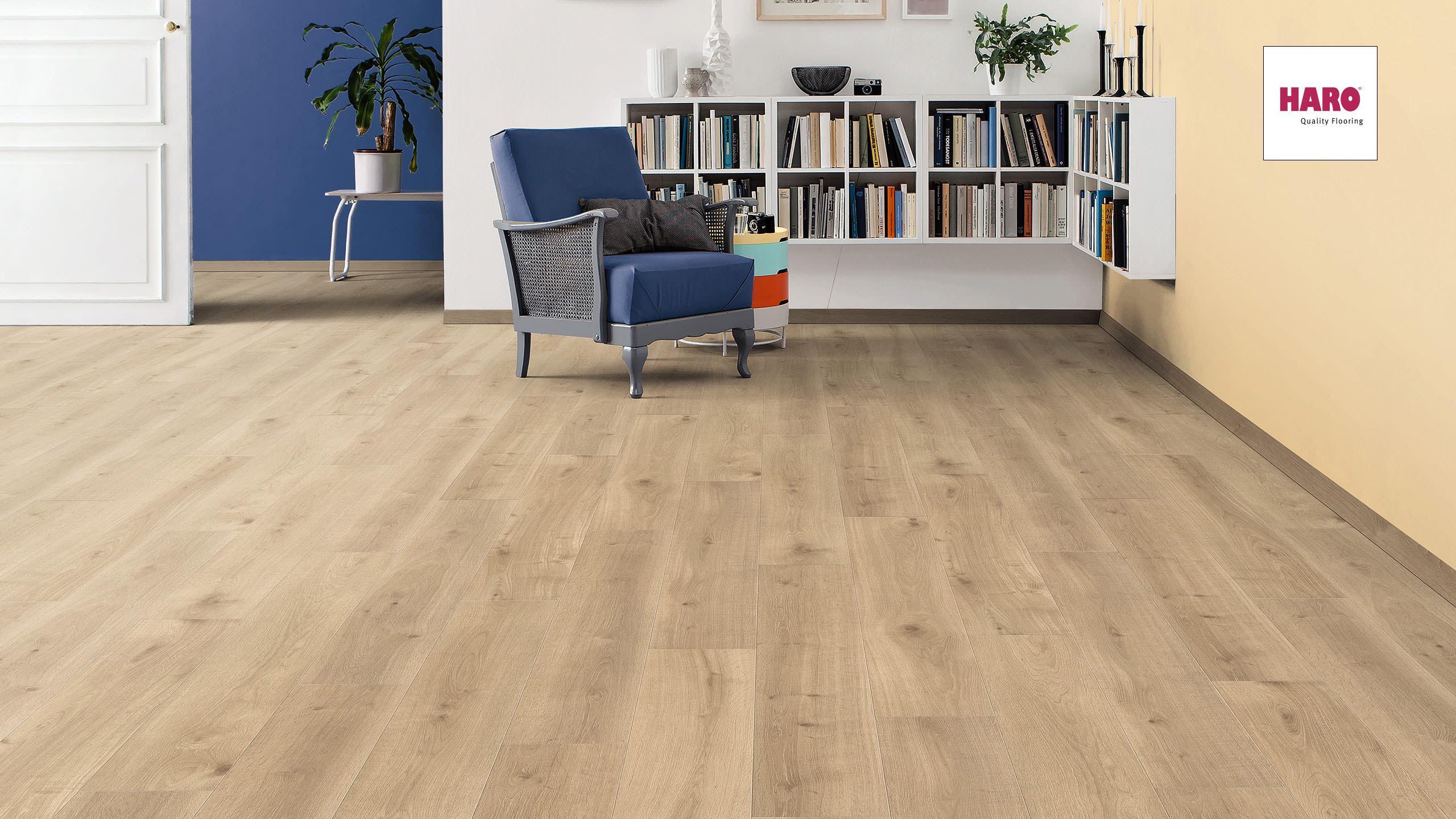 HARO Laminat Eiche Melina puro soft matt Landhausdiele 4V | Tritty 90 | 2.Wahl-4018427400132 guenstig bei bodenverkauf.de kaufen HARO Laminat Eiche Melina puro soft matt Landhausdiele 4V | Tritty 90 | 2.Wahl-4018427400132