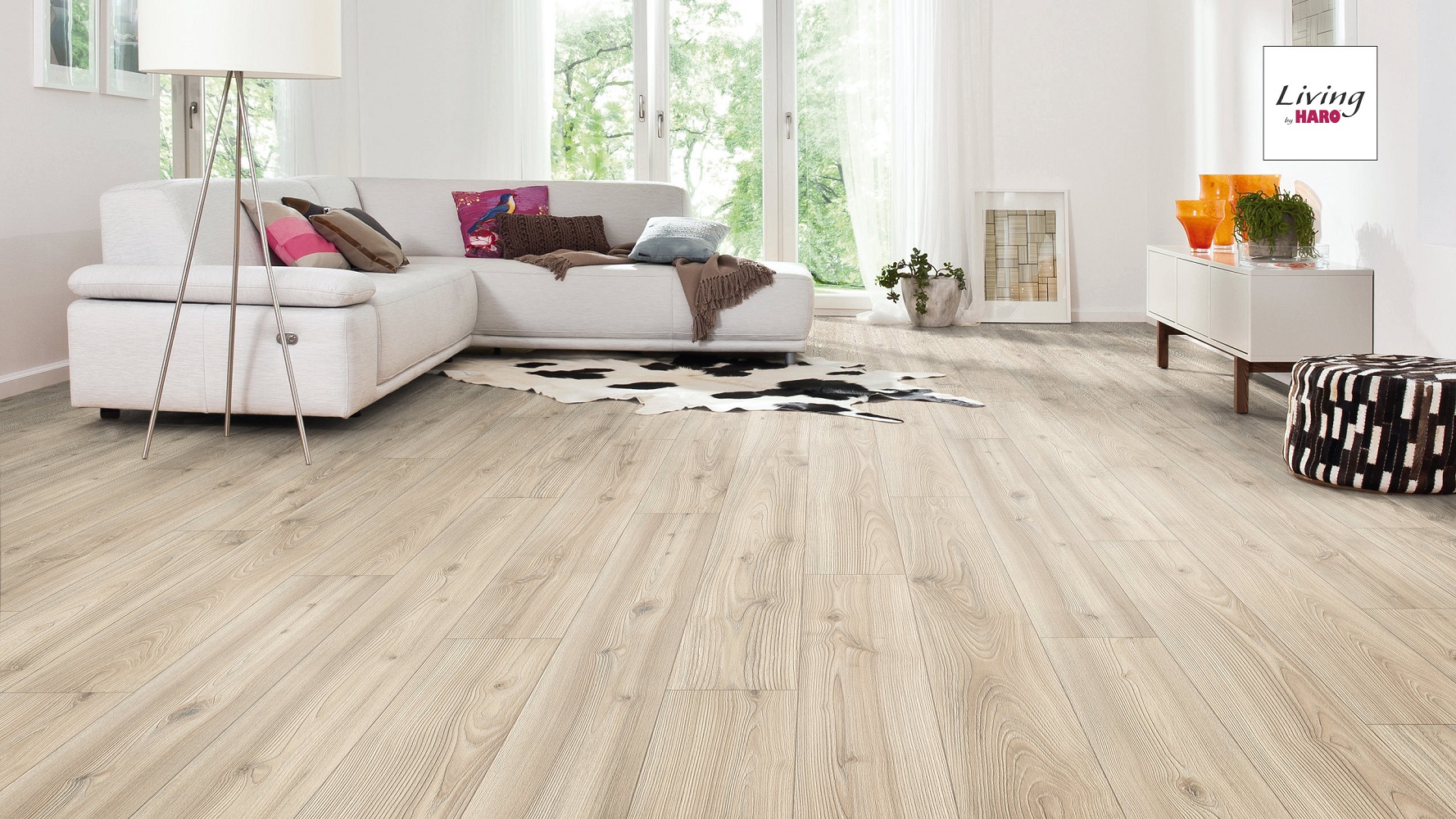 HARO Laminat Skandinavische Esche Landhausdiele 4V strukturiert matt | Living | 18 m²-4018427386733 guenstig bei bodenverkauf.de kaufen HARO Laminat Skandinavische Esche Landhausdiele 4V strukturiert matt | Living | 18 m²-4018427386733