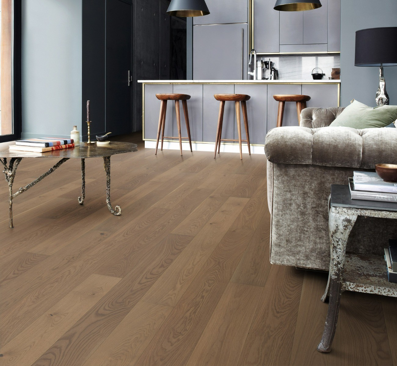 PARADOR Parkett Eiche nougat Living Landhausdiele lackversiegelt matt 4-seitige Minifase | Sonderedition 160 mm