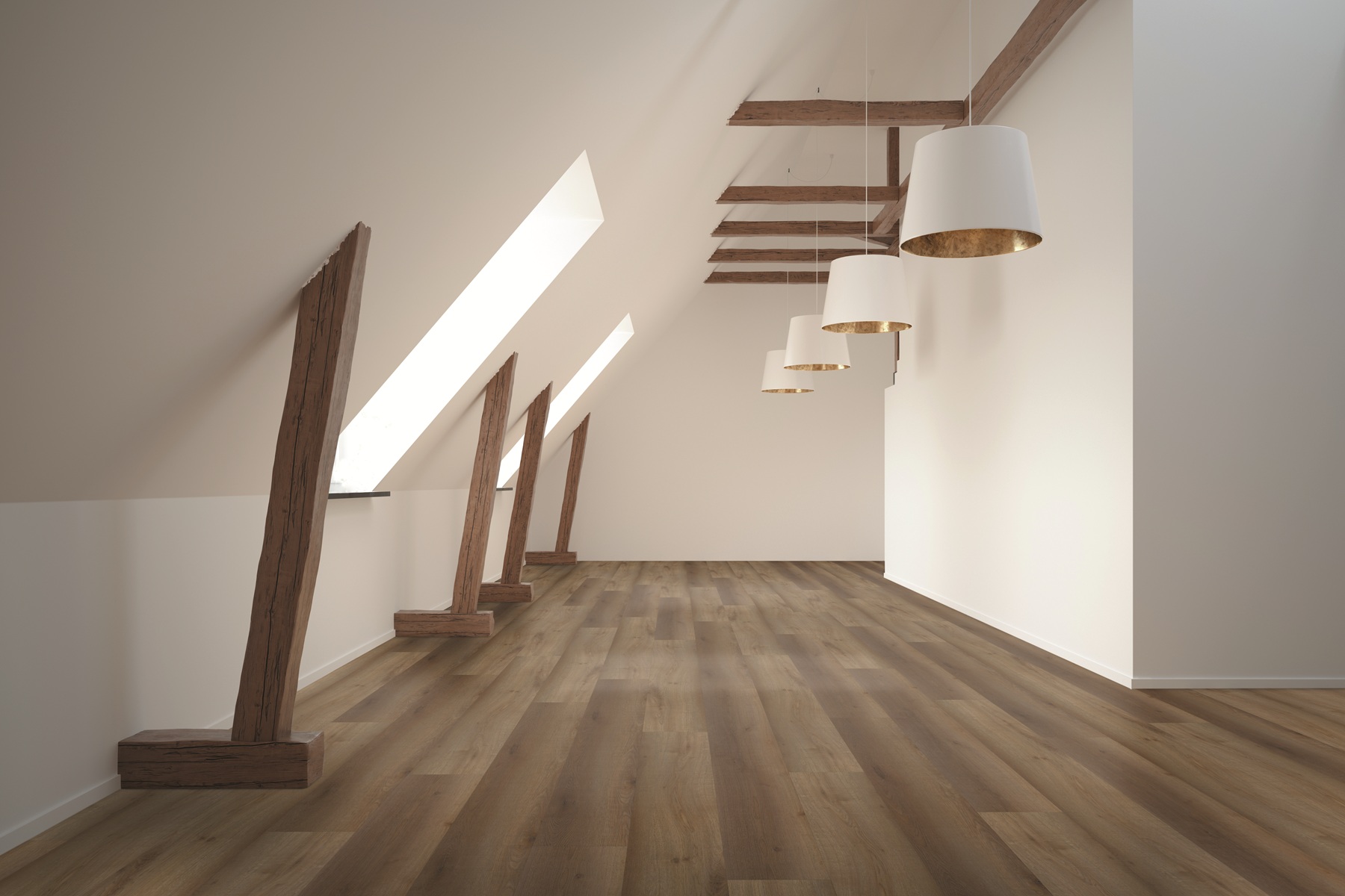 CHECK Vinylboden 2504 Kerz Eiche Landhausdiele 4-seitige Fase | Comfort Collection-4250055111749