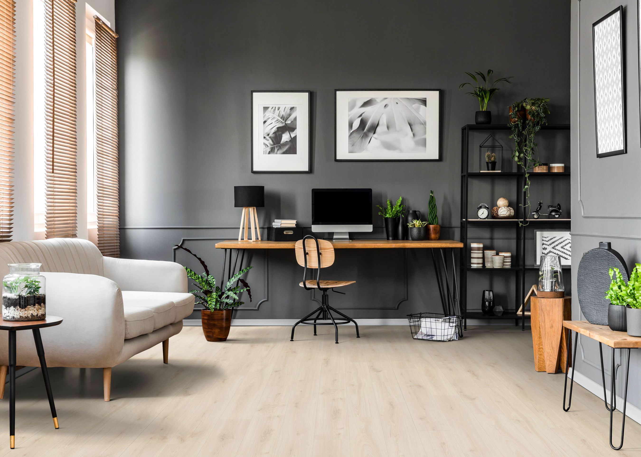 HARO Laminat Eiche Alta cremeweiß strukturiert Landhausdiele 4V | Sonderedition NKL32-4018427542481