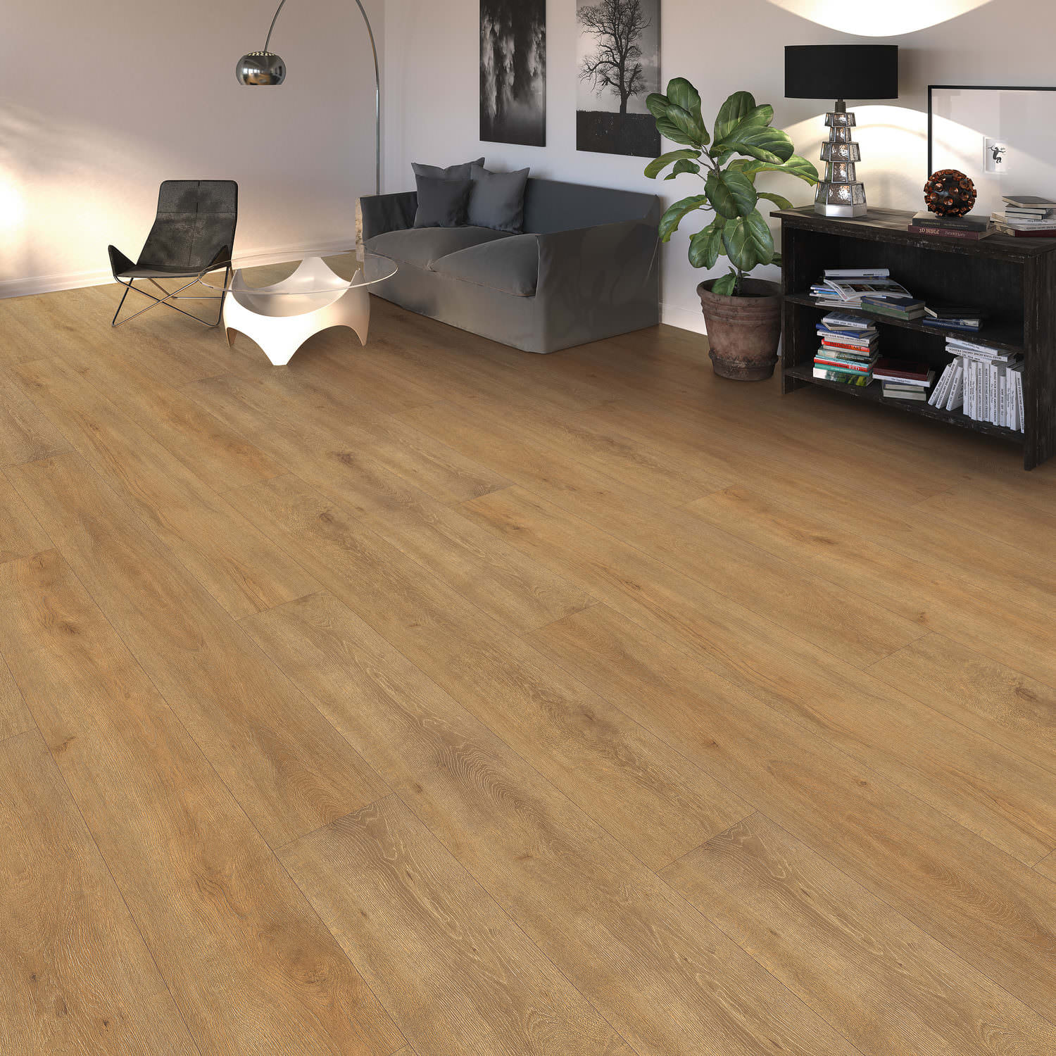 HARO Laminat Eiche Veneto natur Landhausdiele 4V | Tritty 100 Gran Via | 2.Wahl | 24 m²-#