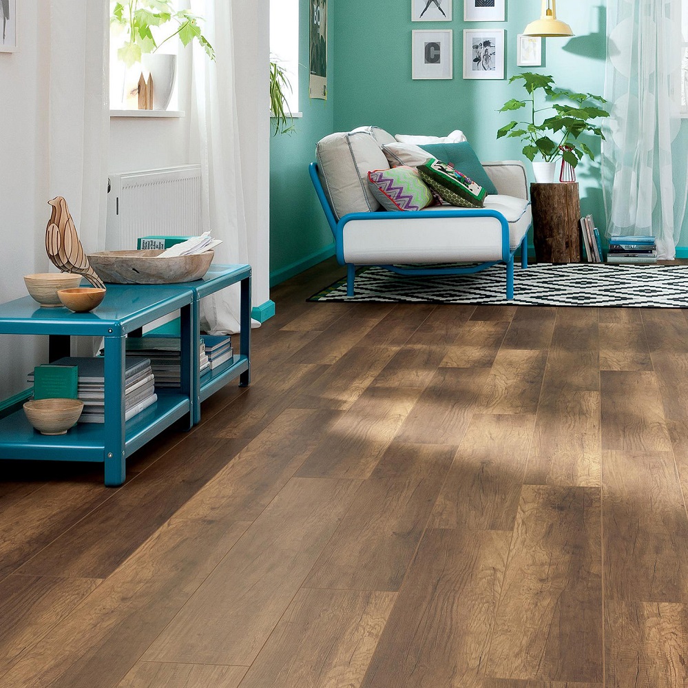 HARO Laminat Eiche umbria Landhausdiele 4V strukturiert matt | Living | 32 m²-4018427338565