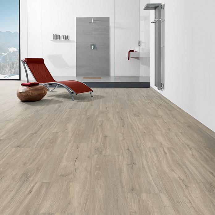 HARO Living Designboden Eiche Trient grau strukturiert Landhausdiele 4VM | HydroStar-4018427419165