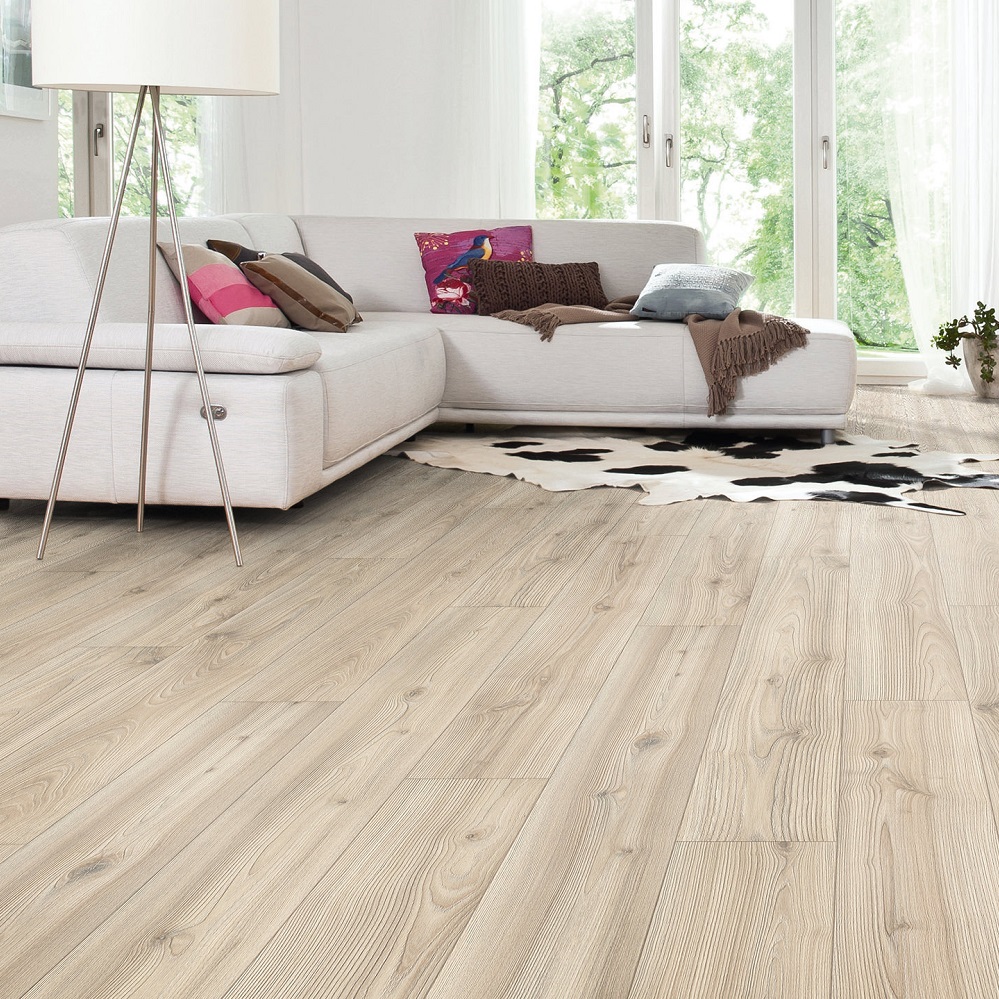 HARO Laminat Skandinavische Esche Landhausdiele 4V strukturiert matt | Living | 18 m²-4018427386733